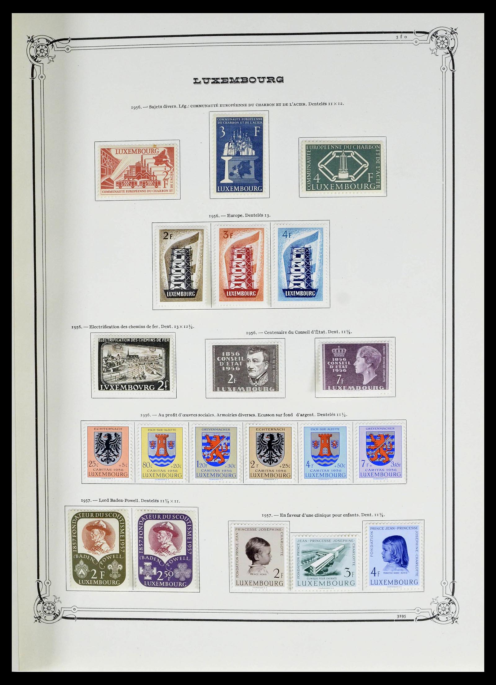 39142 0023 - Postzegelverzameling 39142 Luxemburg 1852-1991.