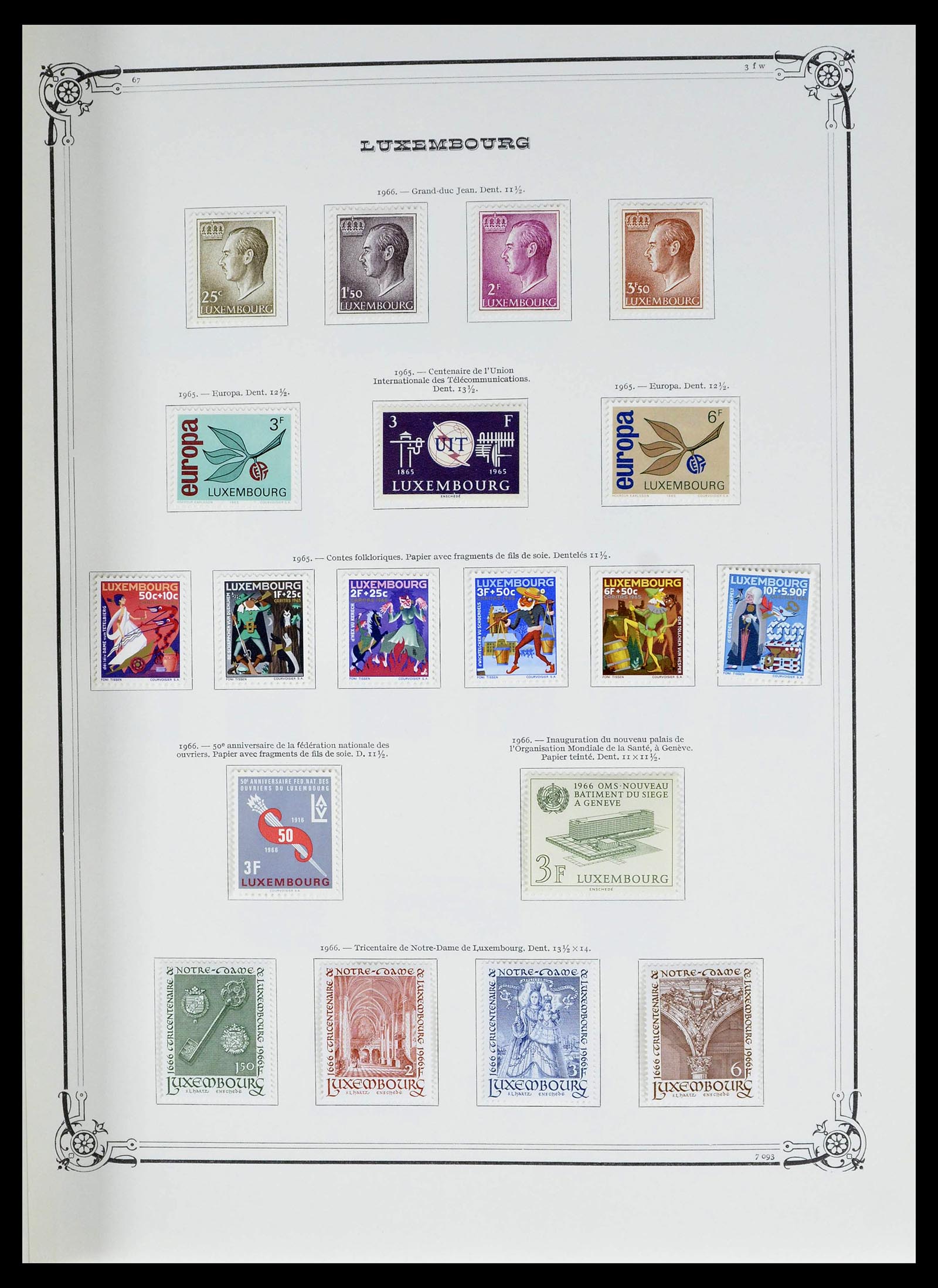 39142 0032 - Postzegelverzameling 39142 Luxemburg 1852-1991.