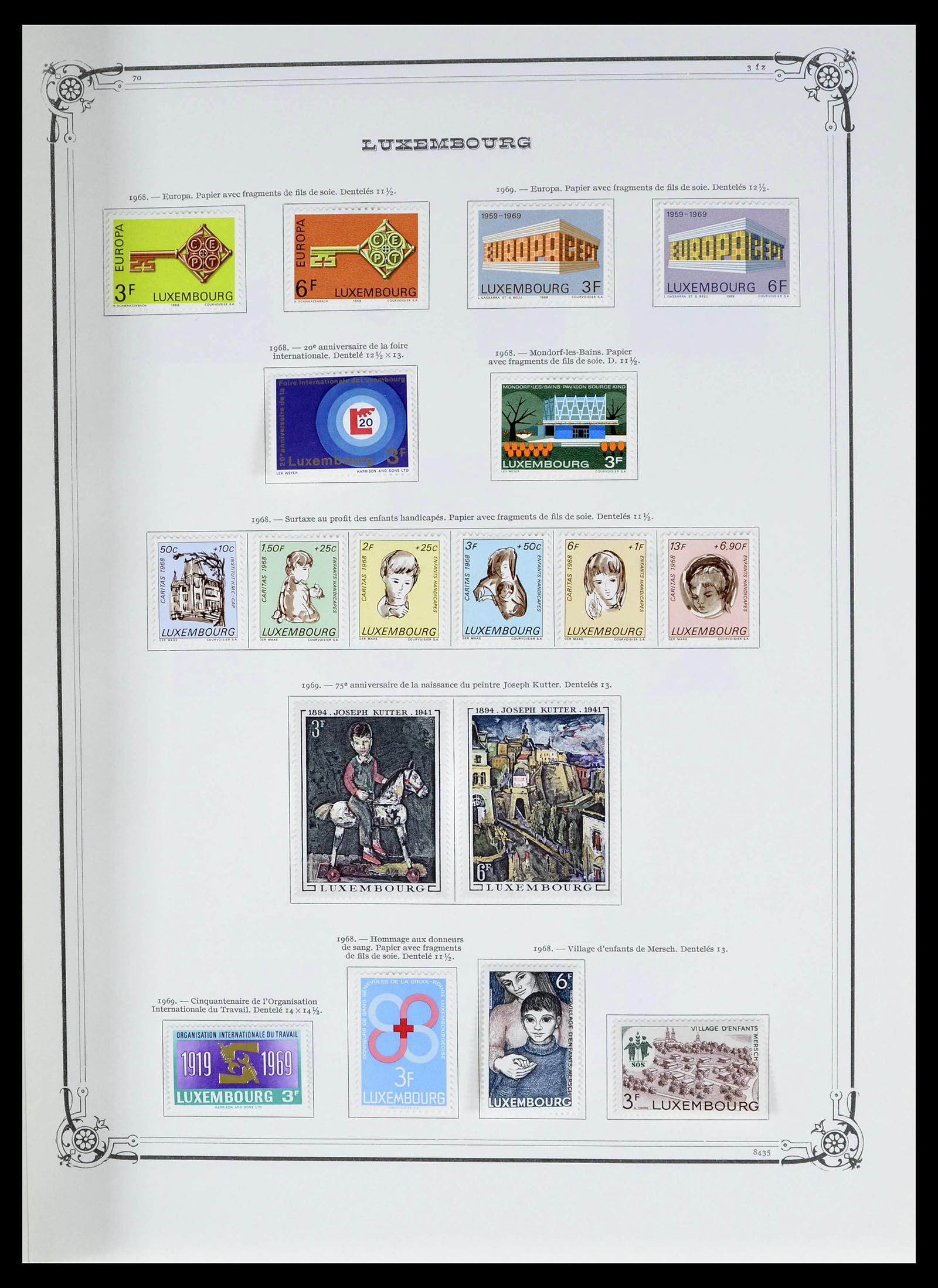 39142 0035 - Postzegelverzameling 39142 Luxemburg 1852-1991.