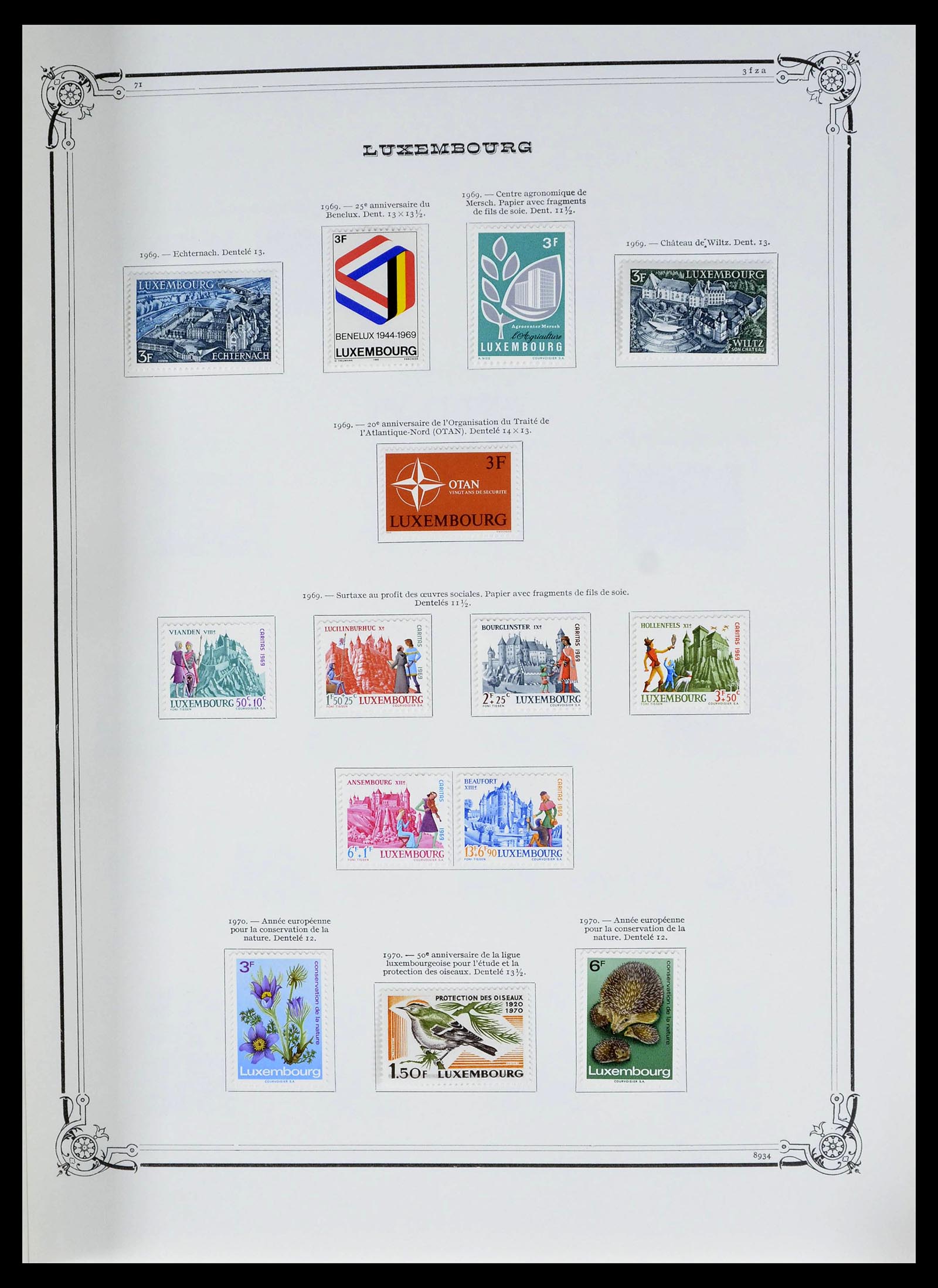 39142 0036 - Postzegelverzameling 39142 Luxemburg 1852-1991.