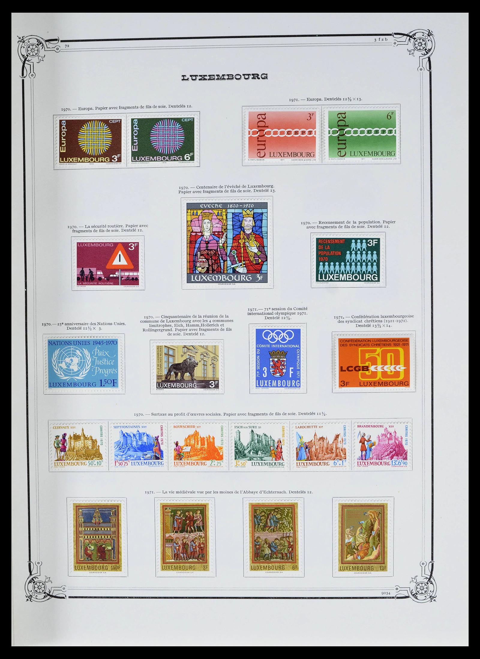 39142 0037 - Postzegelverzameling 39142 Luxemburg 1852-1991.