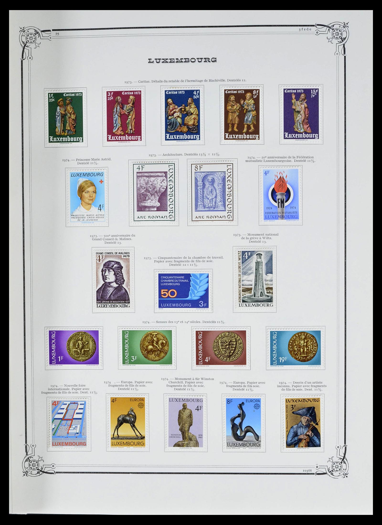 39142 0040 - Postzegelverzameling 39142 Luxemburg 1852-1991.