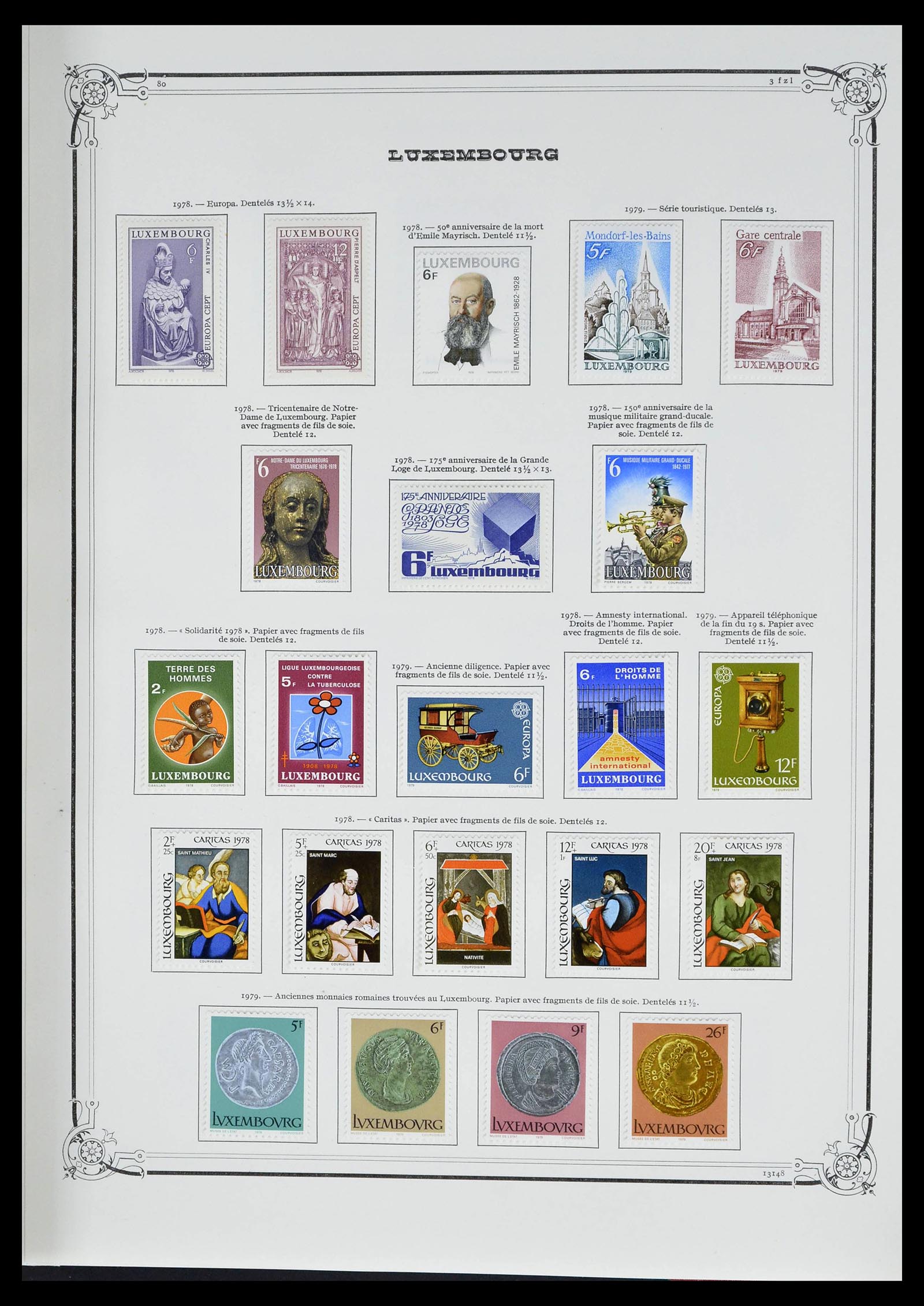 39142 0046 - Postzegelverzameling 39142 Luxemburg 1852-1991.