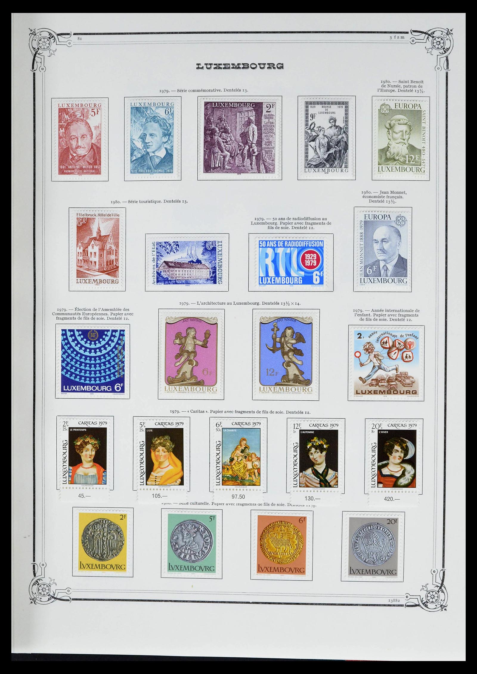 39142 0047 - Postzegelverzameling 39142 Luxemburg 1852-1991.