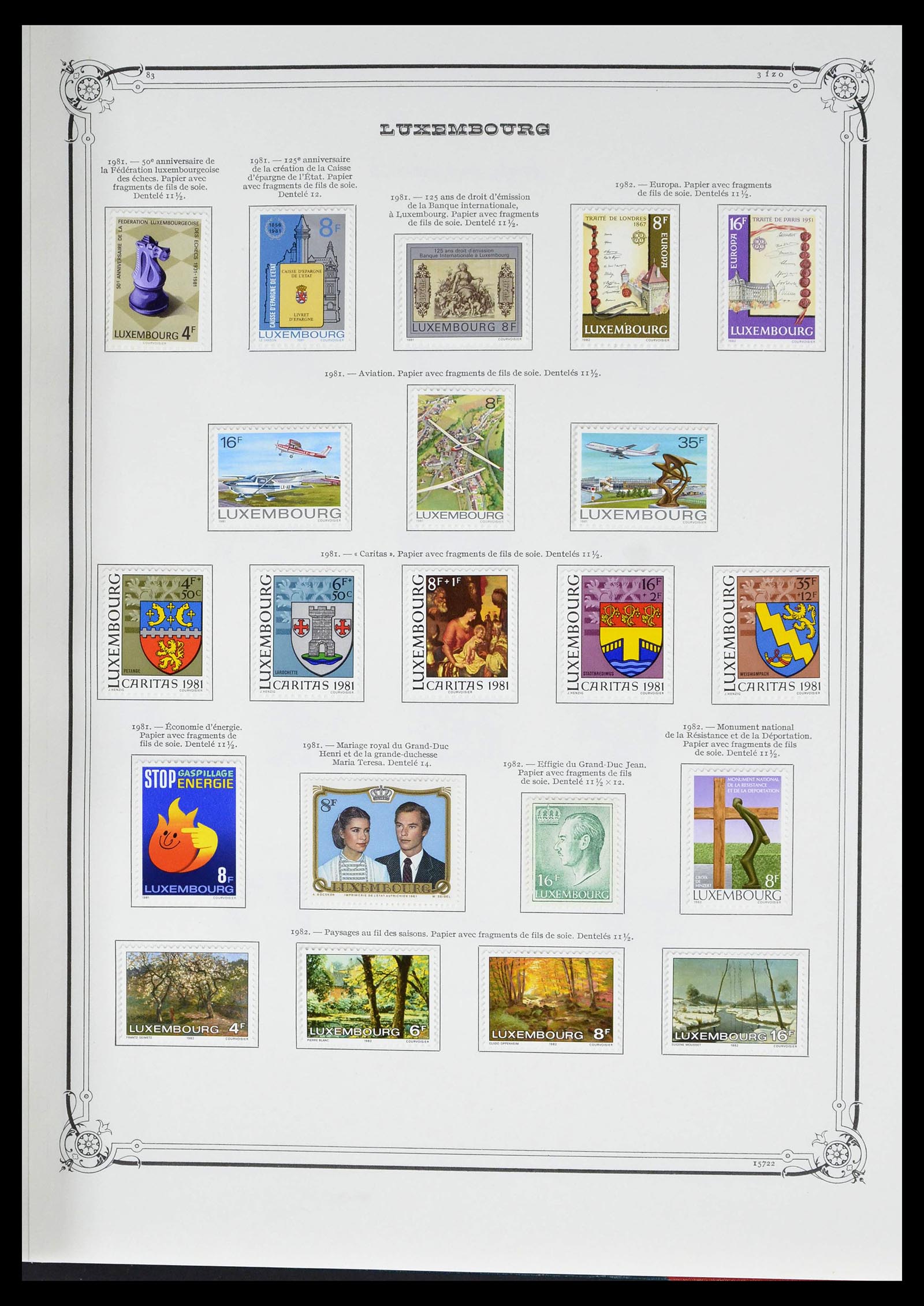 39142 0050 - Postzegelverzameling 39142 Luxemburg 1852-1991.