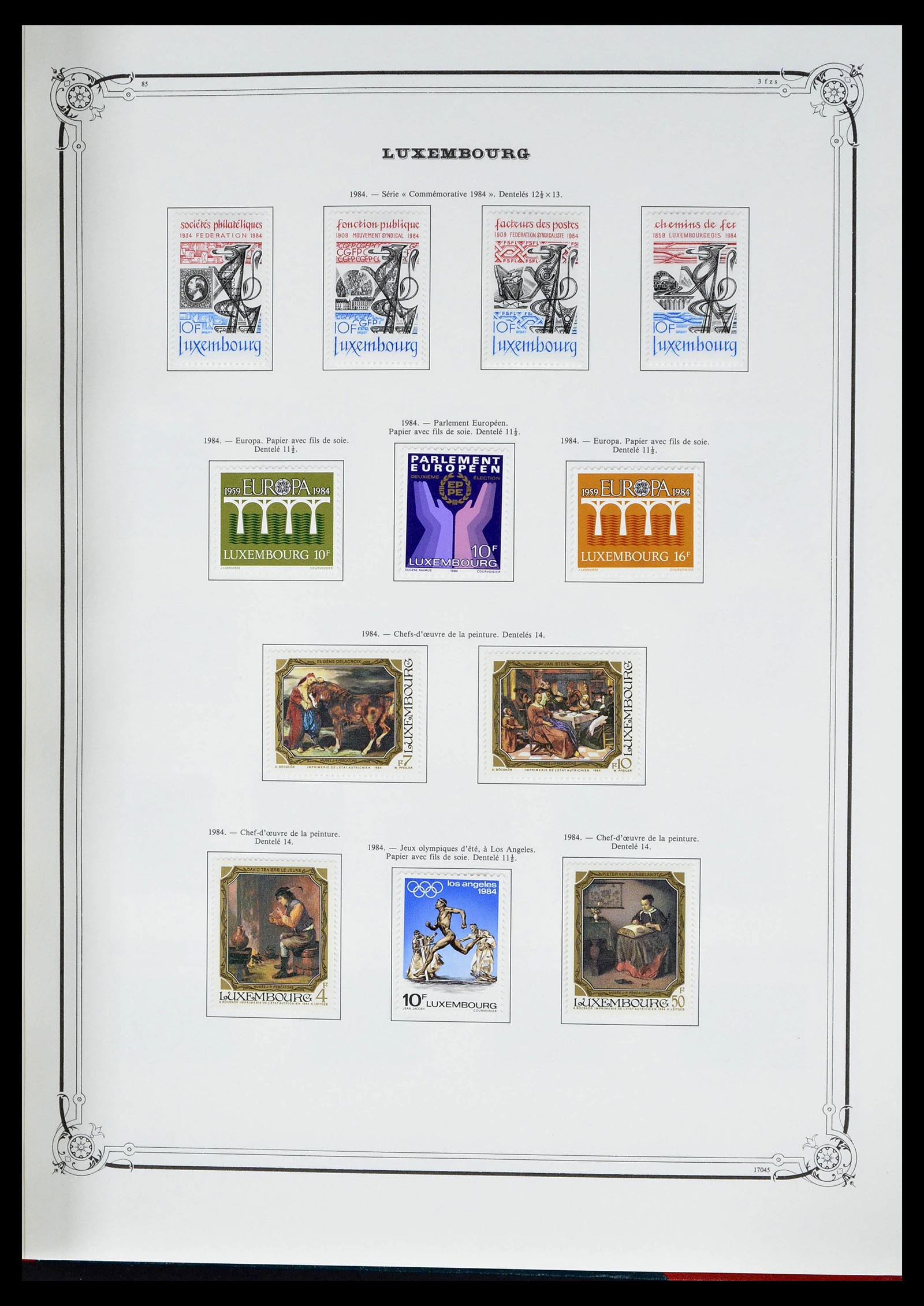 39142 0054 - Postzegelverzameling 39142 Luxemburg 1852-1991.