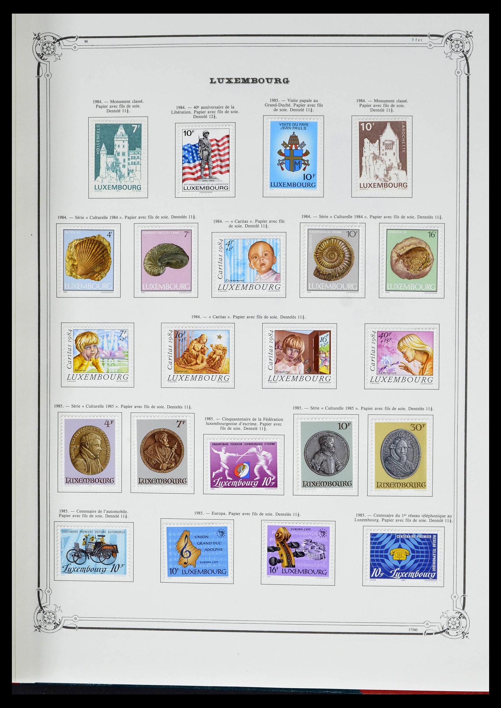 39142 0055 - Postzegelverzameling 39142 Luxemburg 1852-1991.