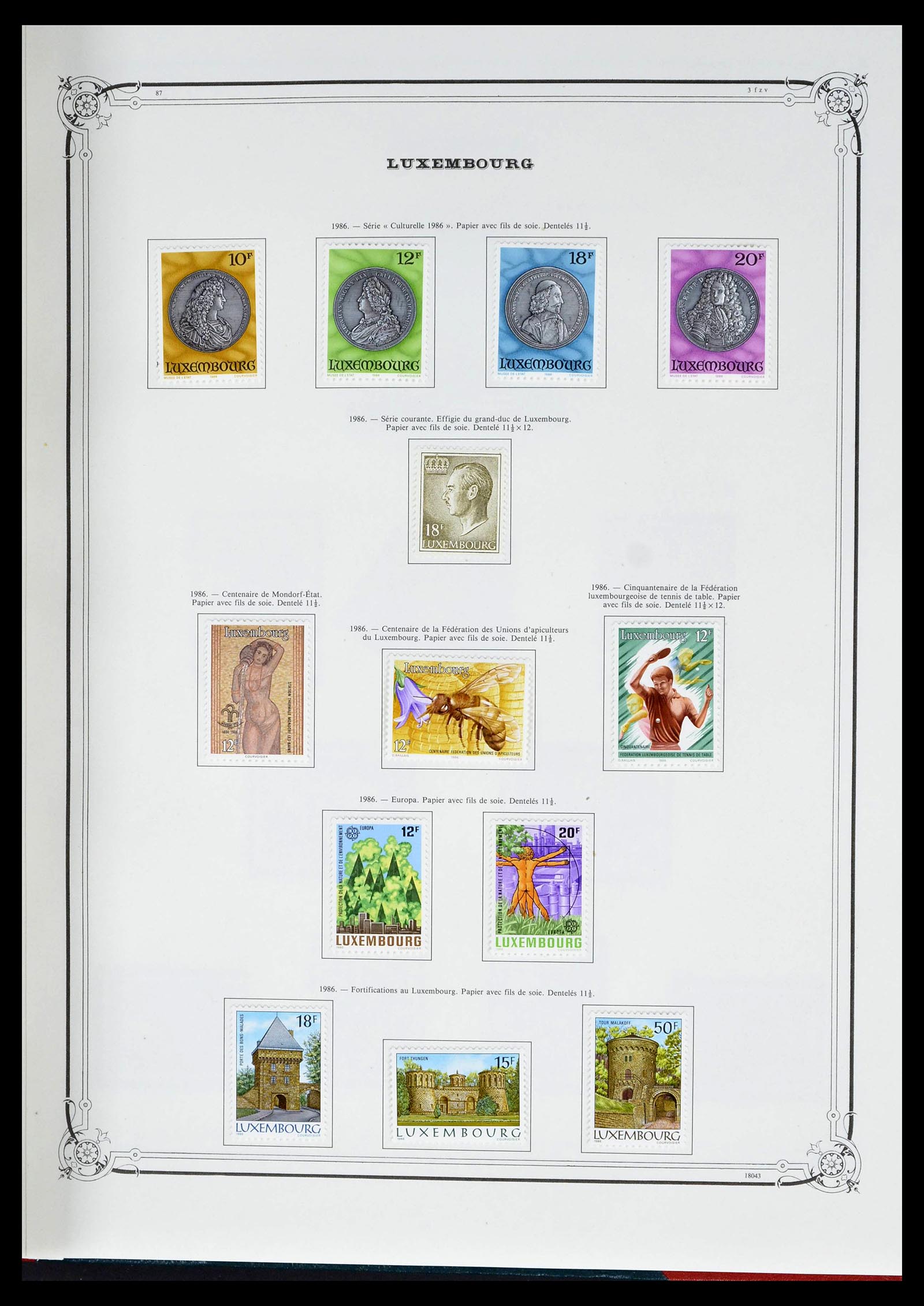 39142 0057 - Postzegelverzameling 39142 Luxemburg 1852-1991.