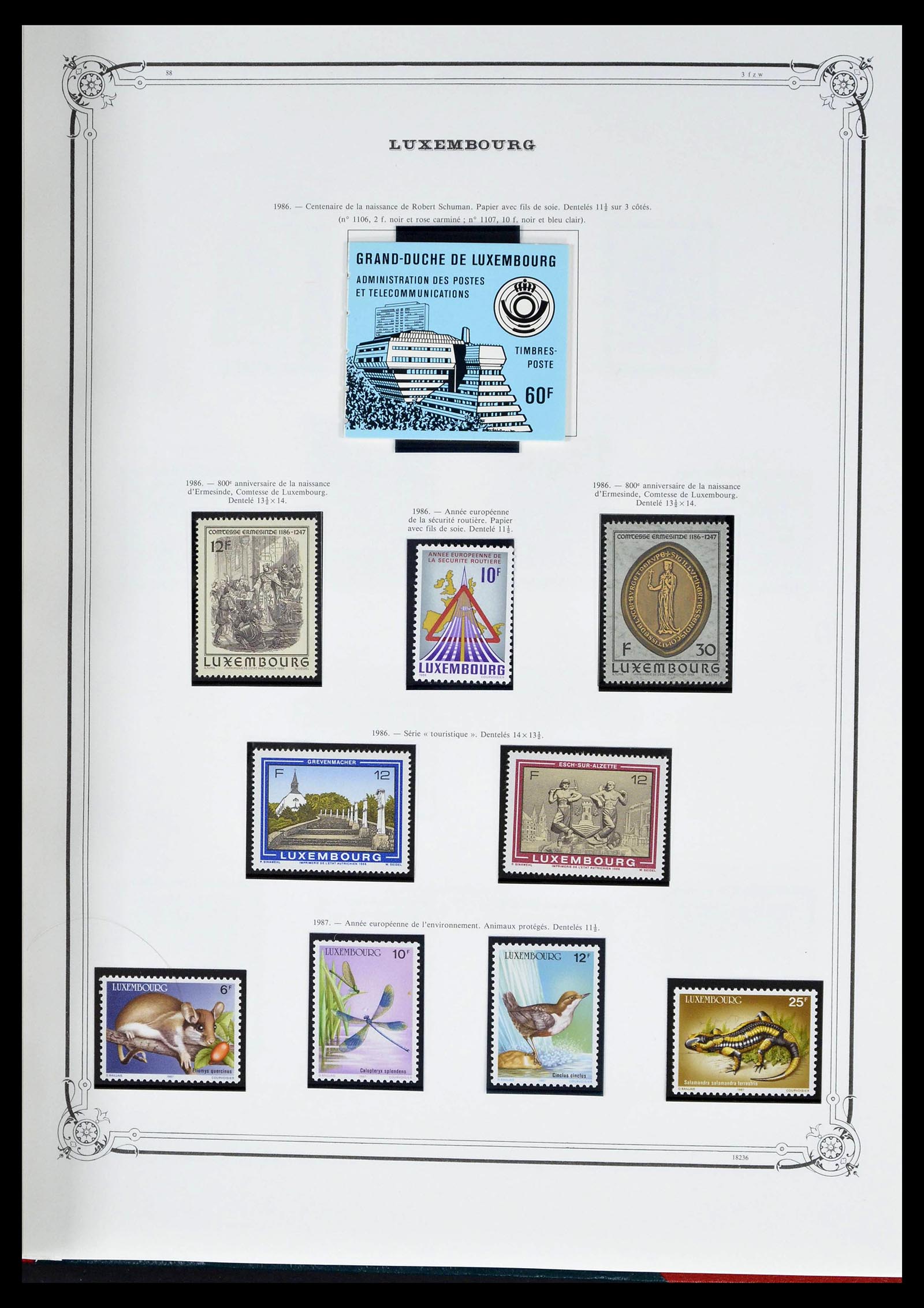 39142 0058 - Postzegelverzameling 39142 Luxemburg 1852-1991.