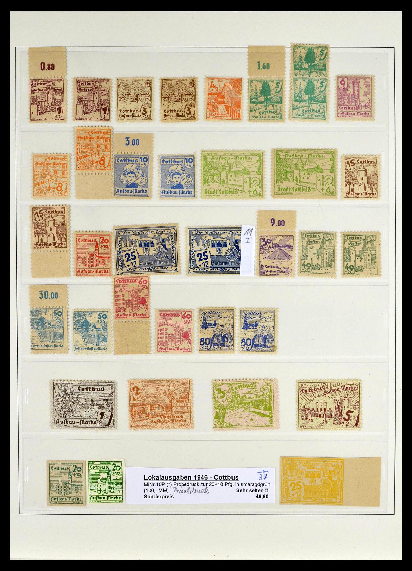 39143 0006 - Stamp collection 39143 Germany local and Zones 1945-1948.