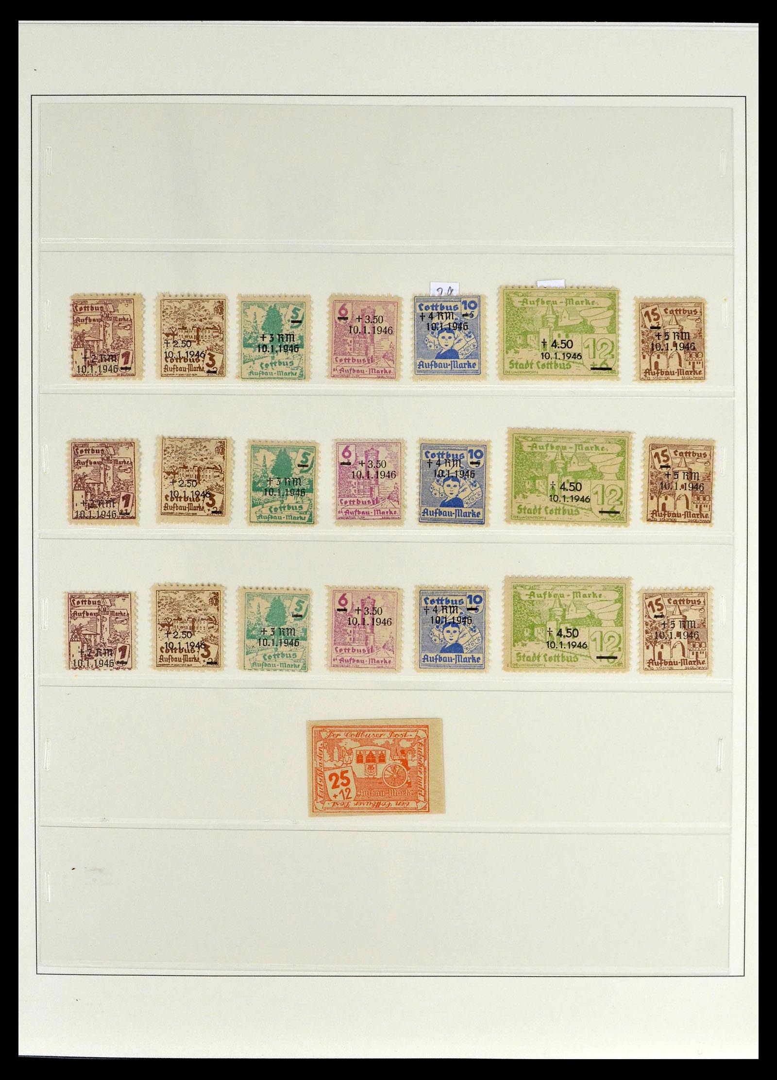 39143 0007 - Stamp collection 39143 Germany local and Zones 1945-1948.