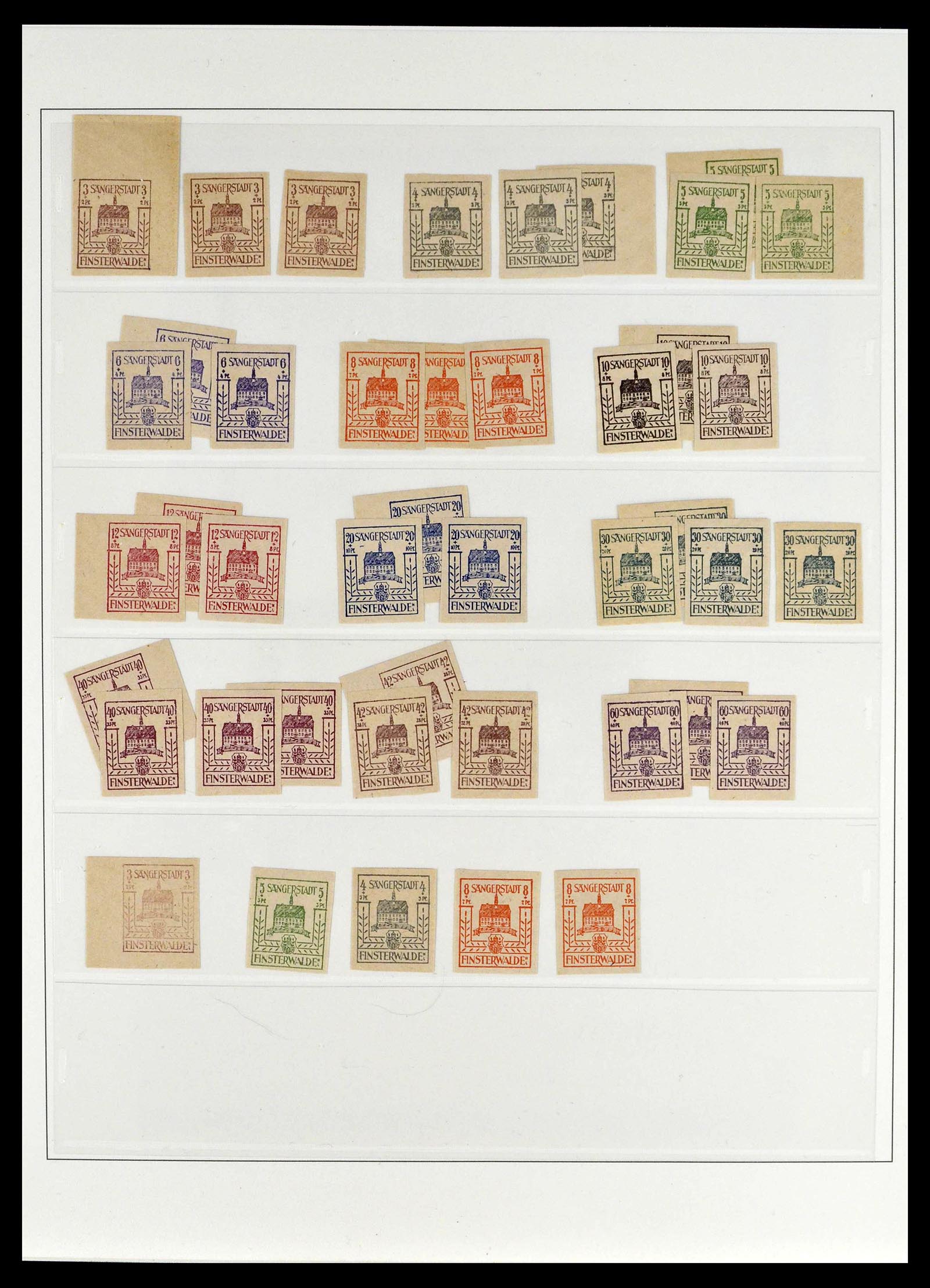 39143 0009 - Stamp collection 39143 Germany local and Zones 1945-1948.