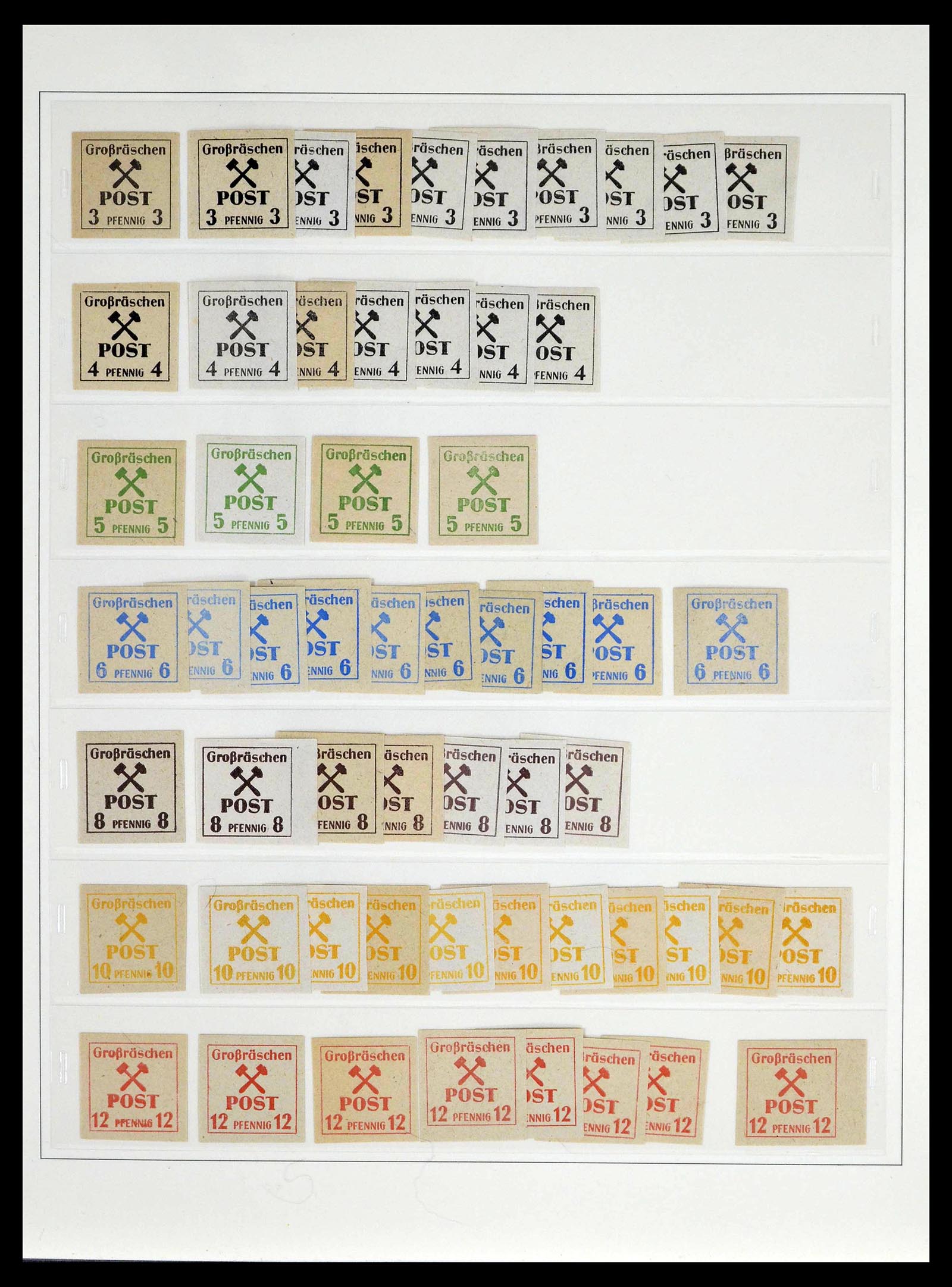 39143 0019 - Stamp collection 39143 Germany local and Zones 1945-1948.