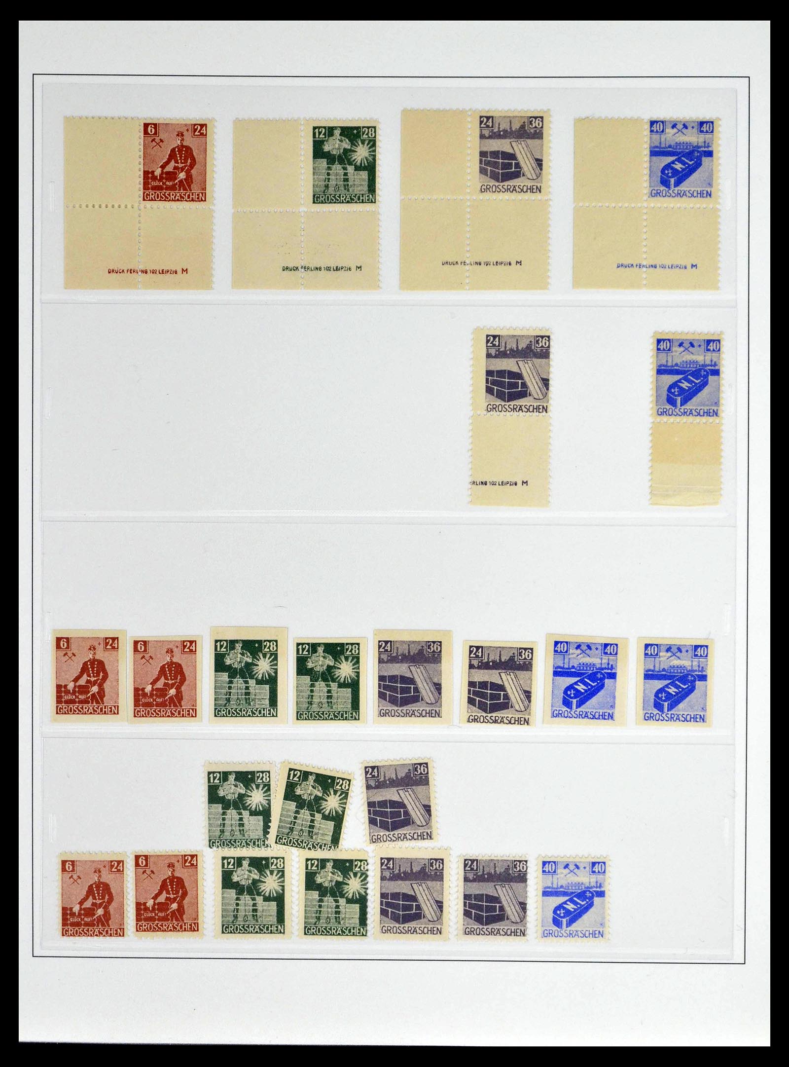 39143 0022 - Stamp collection 39143 Germany local and Zones 1945-1948.