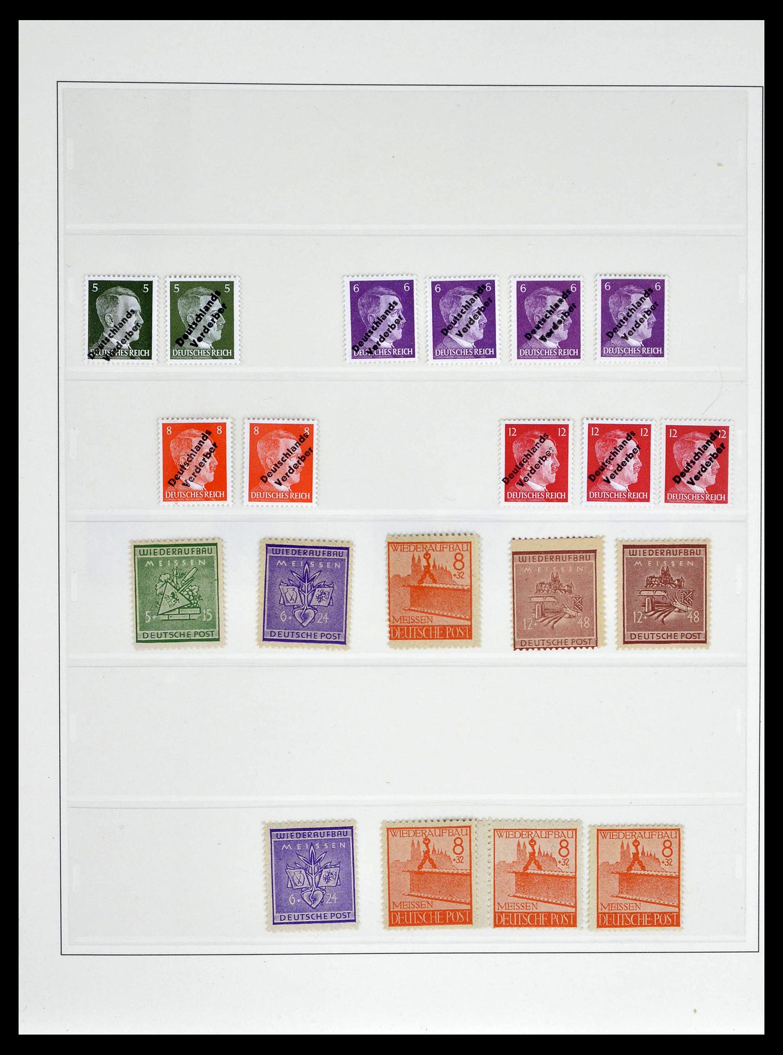39143 0024 - Postzegelverzameling 39143 Duitsland lokaal en Zones 1945-1948.