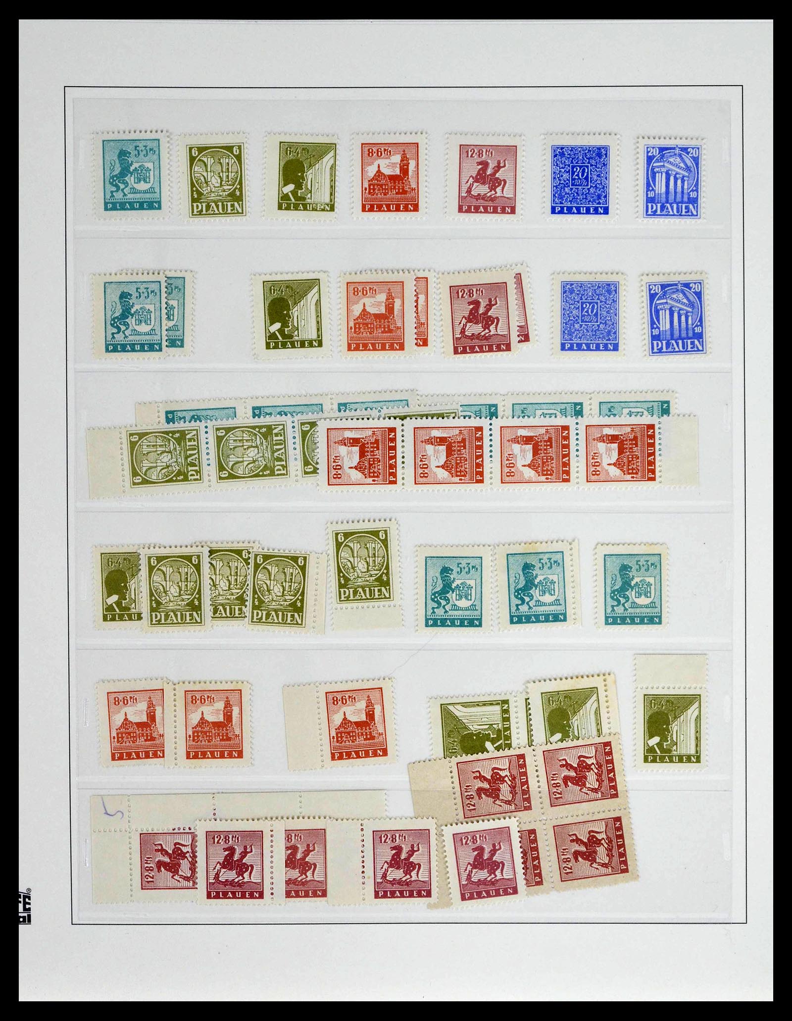 39143 0030 - Stamp collection 39143 Germany local and Zones 1945-1948.