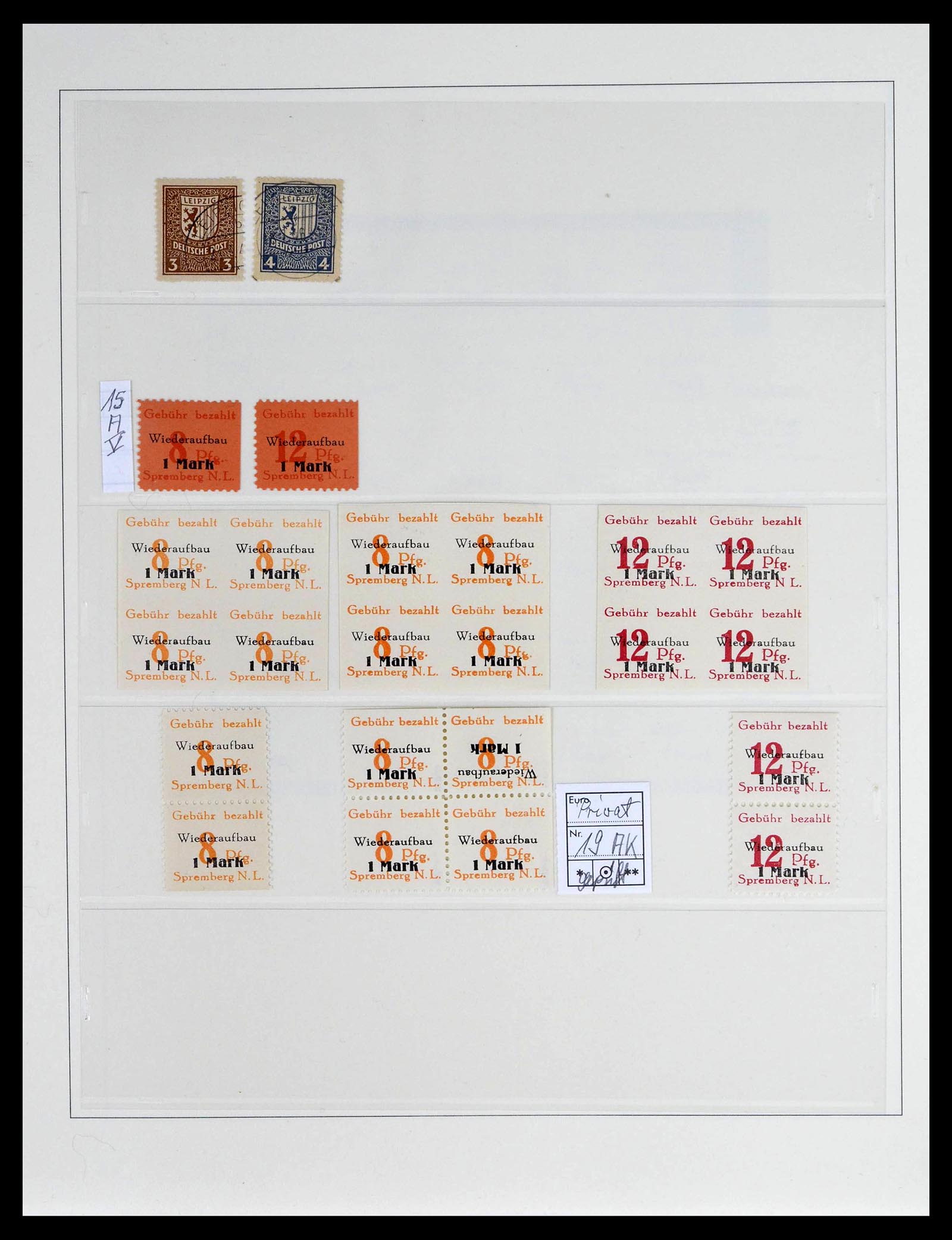 39143 0035 - Stamp collection 39143 Germany local and Zones 1945-1948.