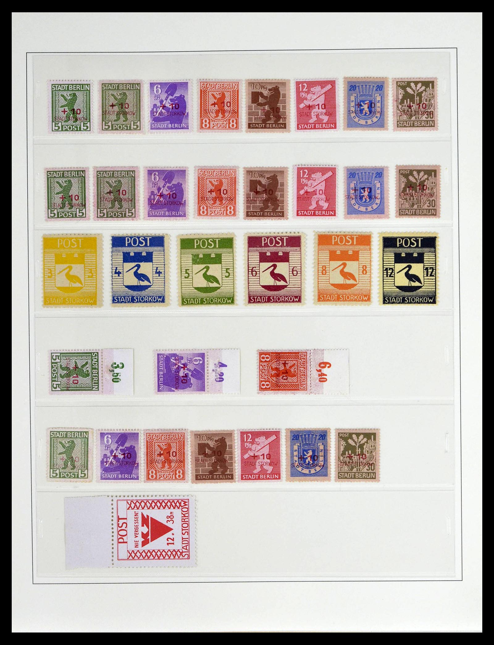 39143 0037 - Stamp collection 39143 Germany local and Zones 1945-1948.