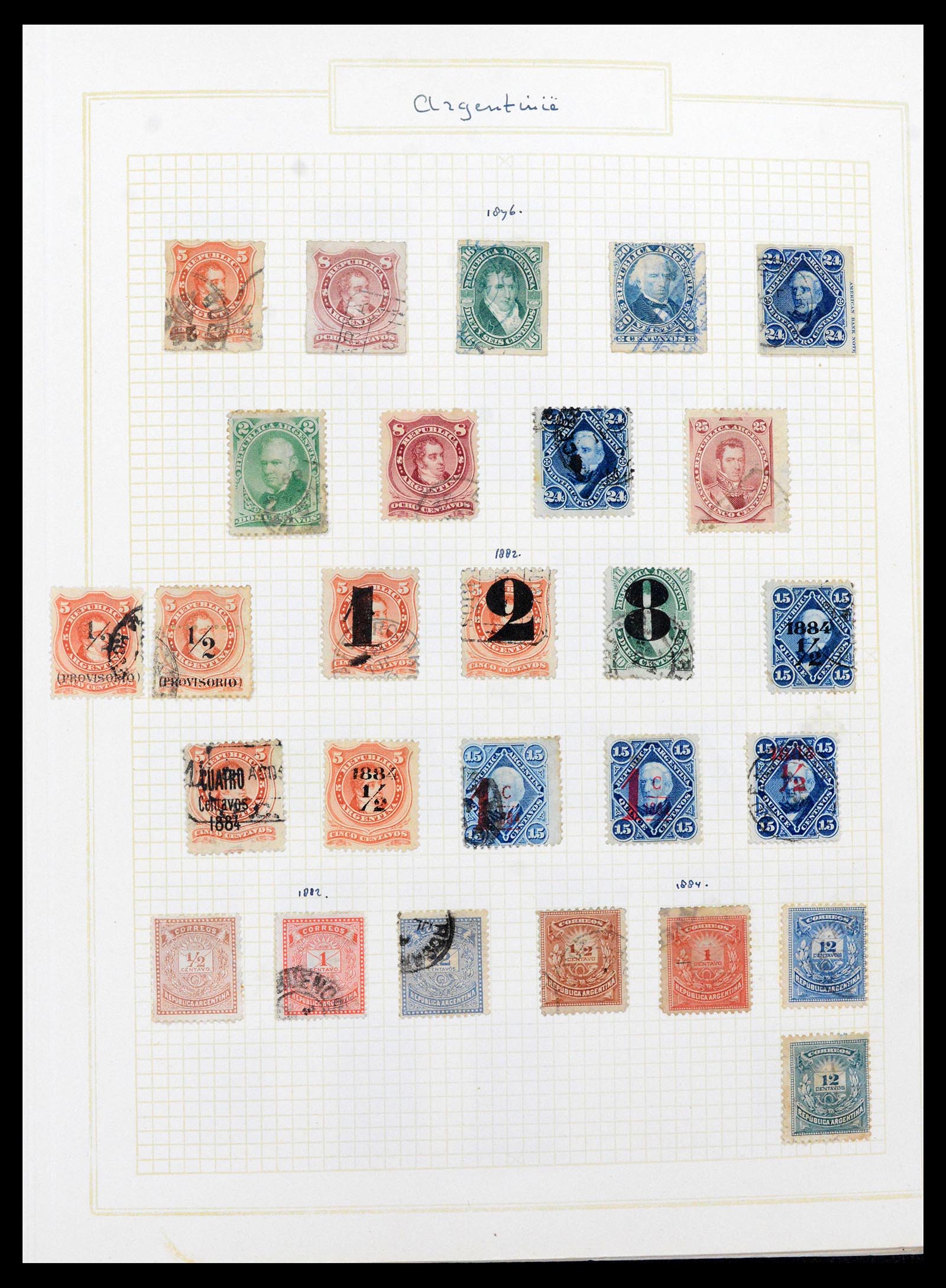 39146 0002 - Postzegelverzameling 39146 Argentinië 1858-2014.