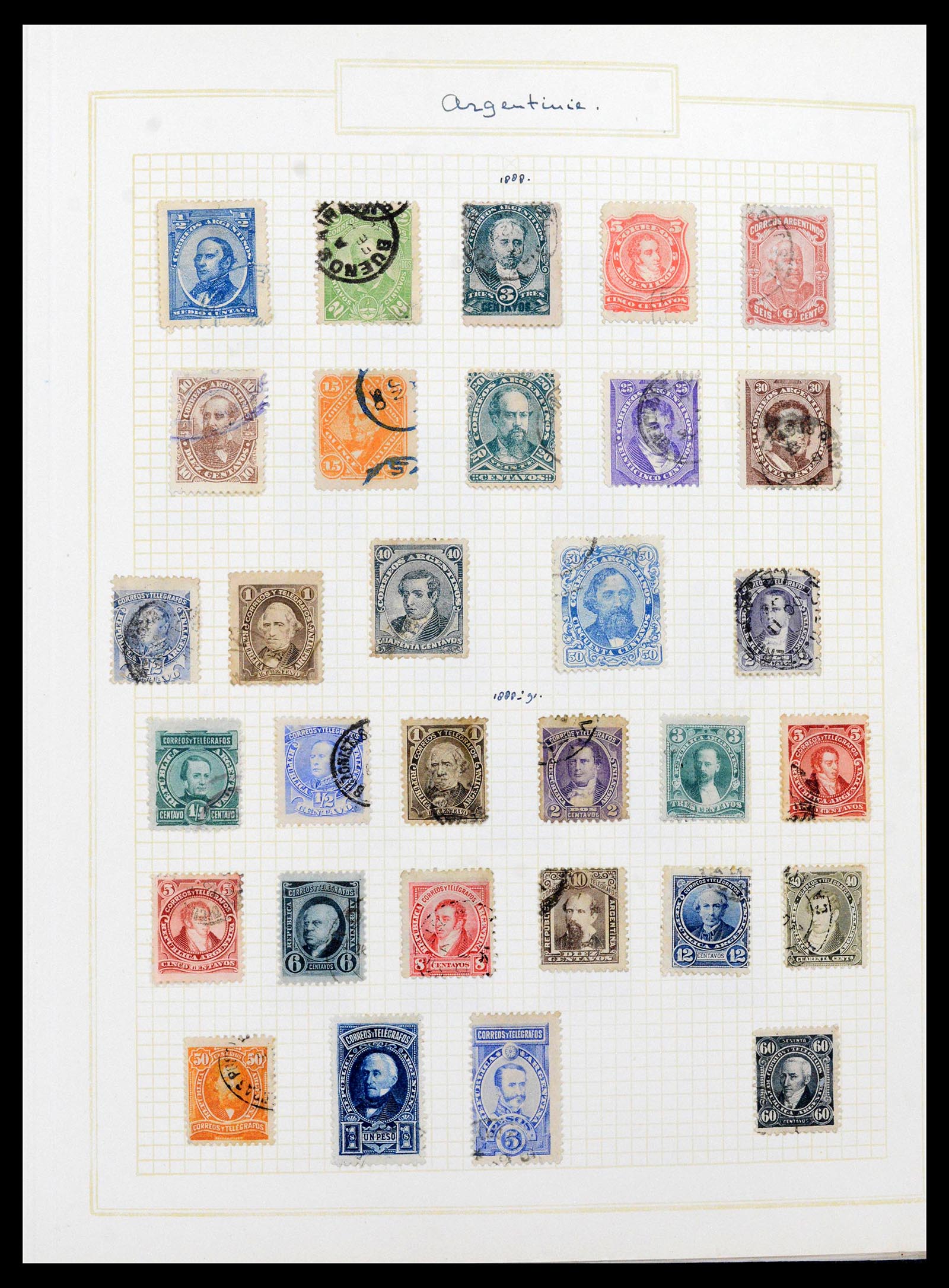 39146 0003 - Postzegelverzameling 39146 Argentinië 1858-2014.