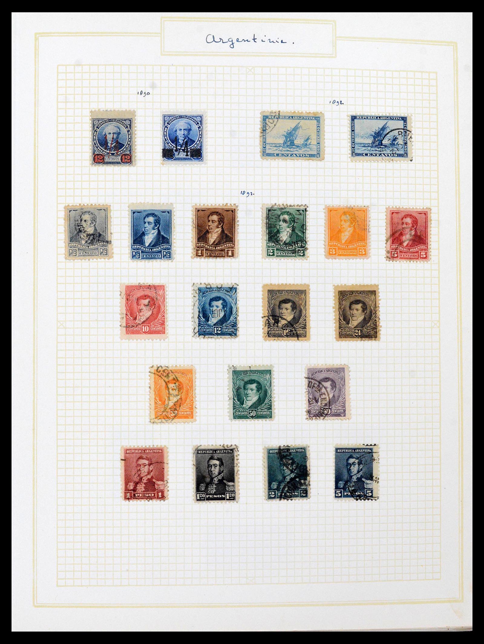 39146 0004 - Postzegelverzameling 39146 Argentinië 1858-2014.