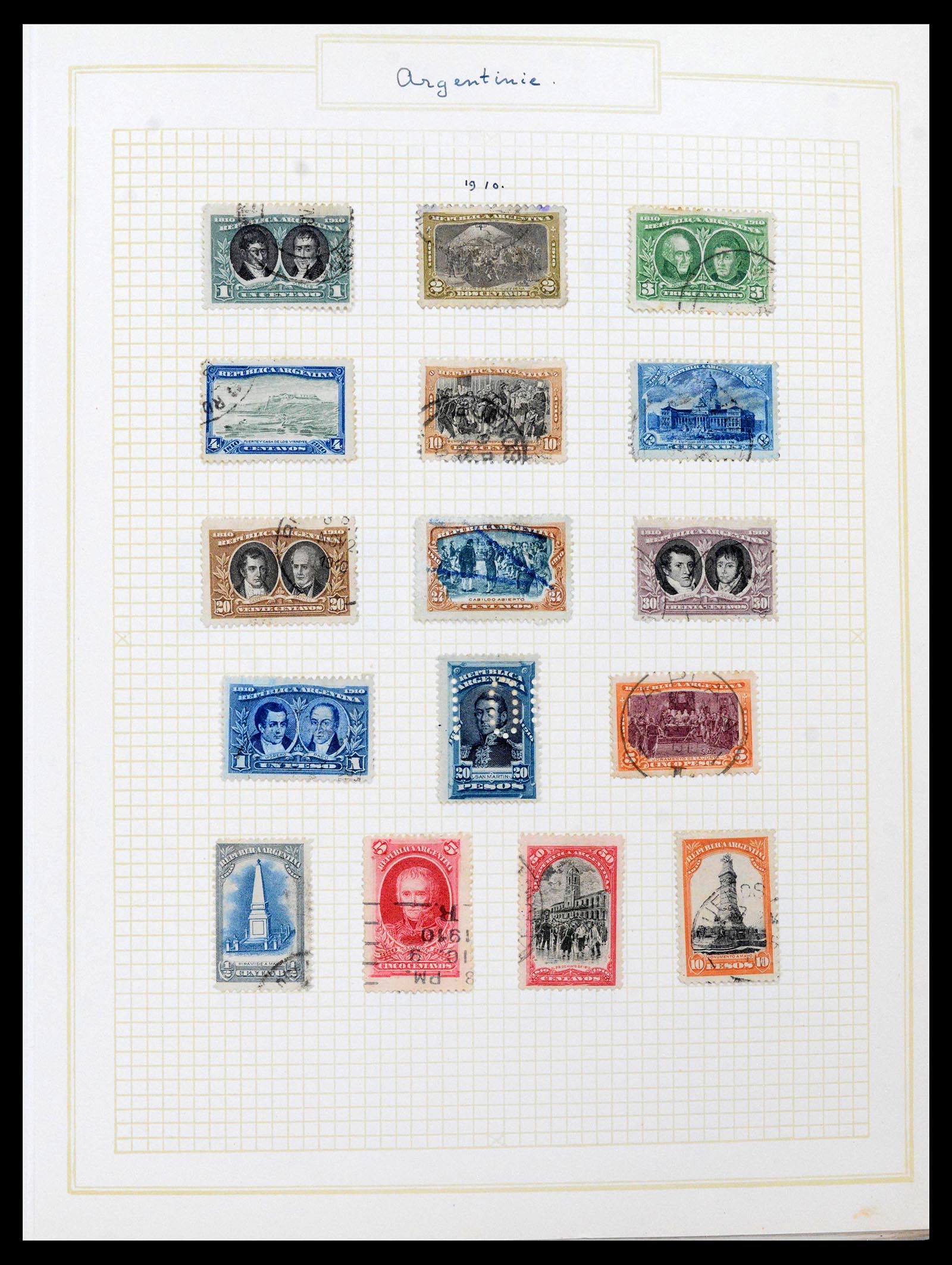 39146 0005 - Postzegelverzameling 39146 Argentinië 1858-2014.