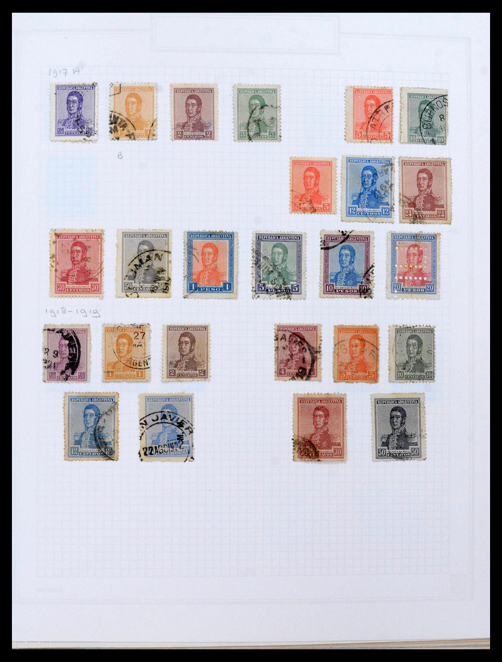 39146 0009 - Postzegelverzameling 39146 Argentinië 1858-2014.