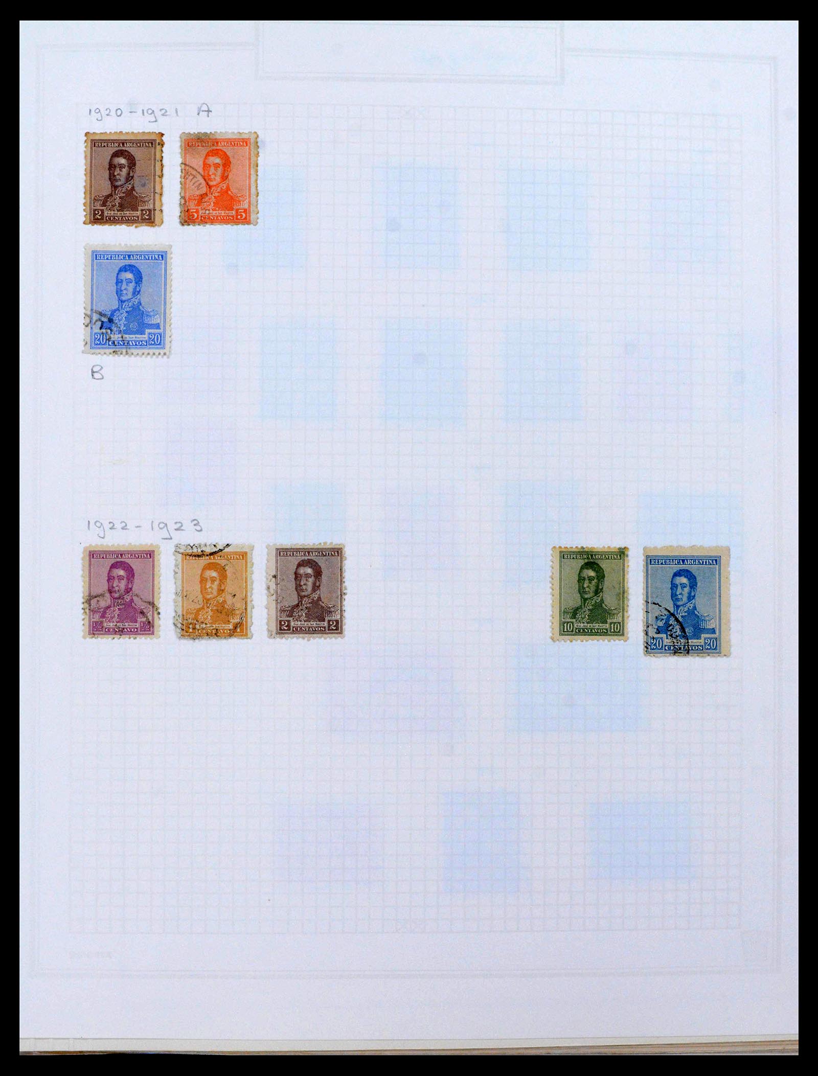 39146 0010 - Postzegelverzameling 39146 Argentinië 1858-2014.