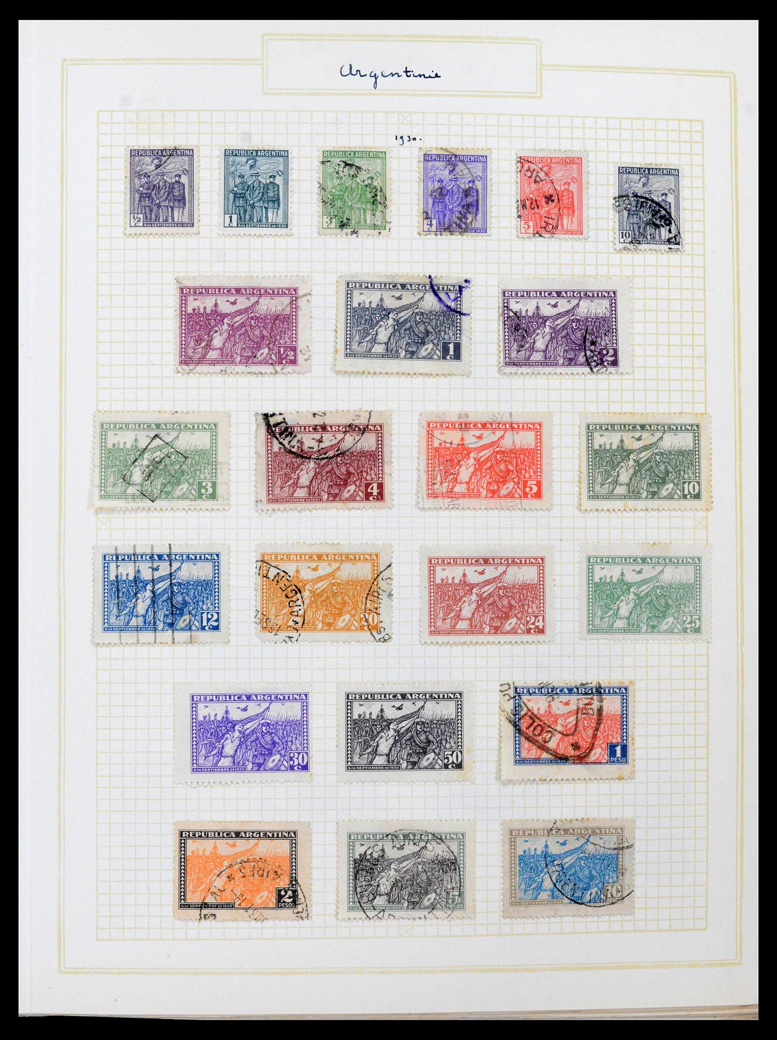 39146 0014 - Postzegelverzameling 39146 Argentinië 1858-2014.