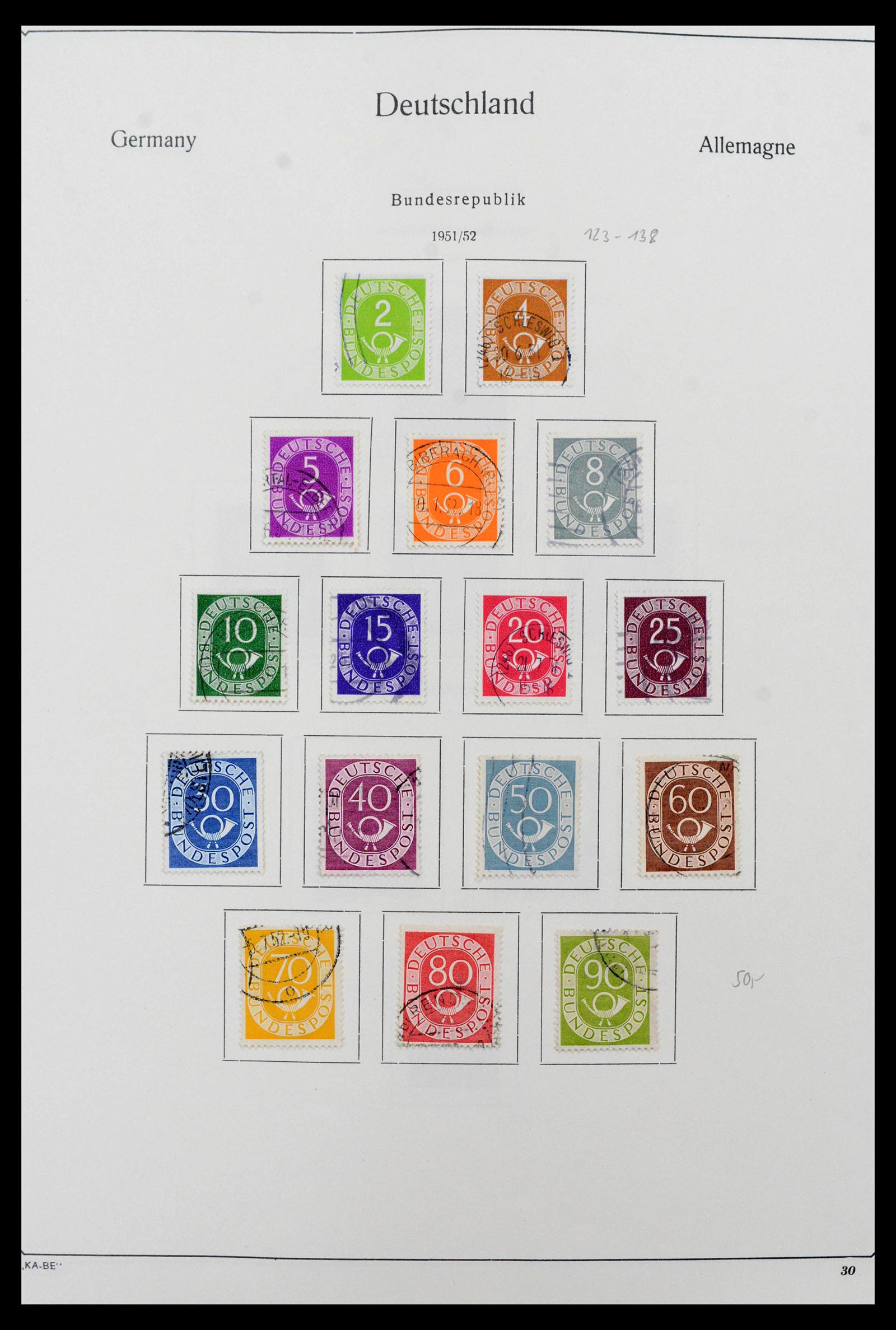 39148 0002 - Postzegelverzameling 39148 Bundespost 1949-1987.