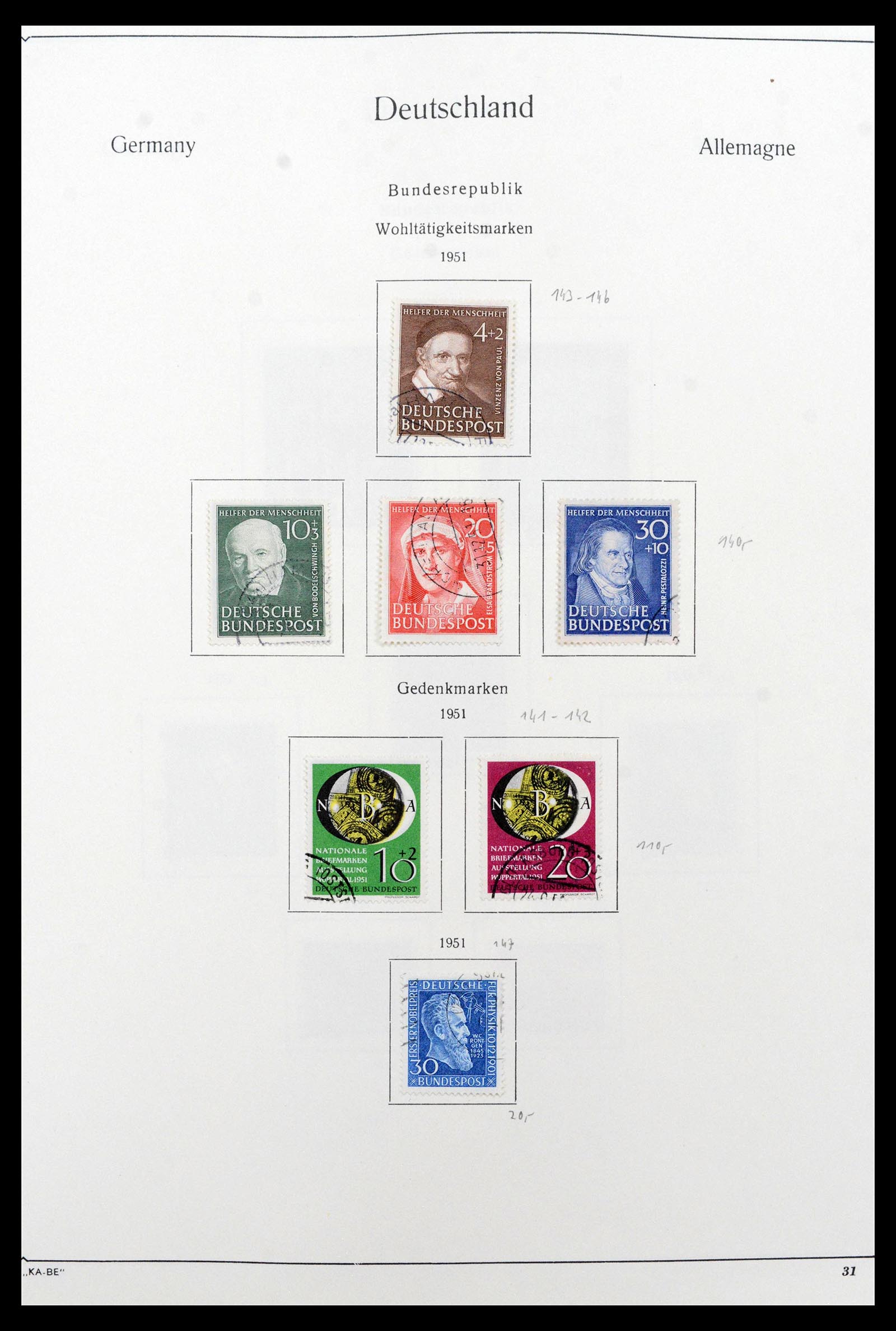 39148 0003 - Stamp collection 39148 Bundespost 1949-1987.