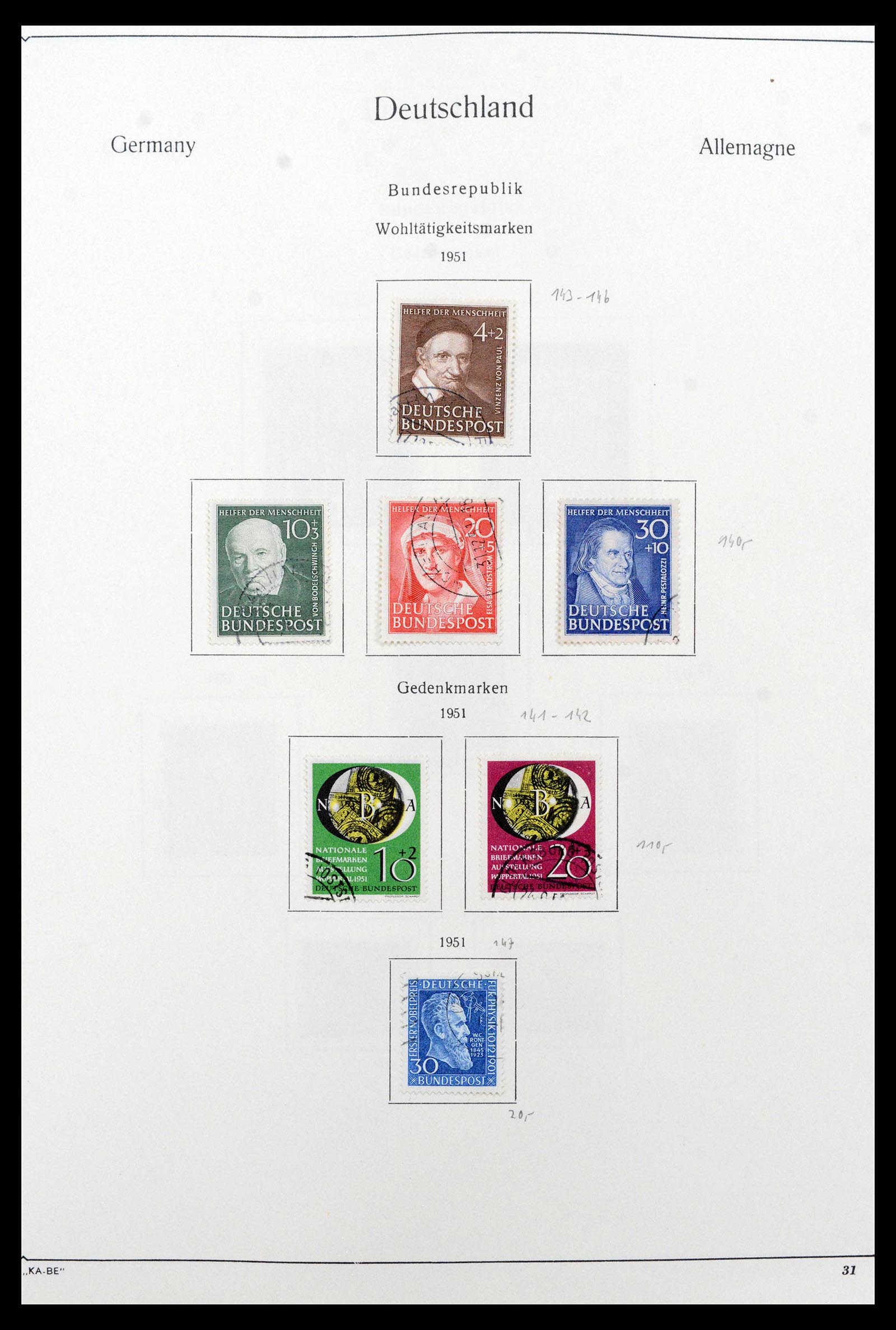 39148 0003 - Postzegelverzameling 39148 Bundespost 1949-1987.