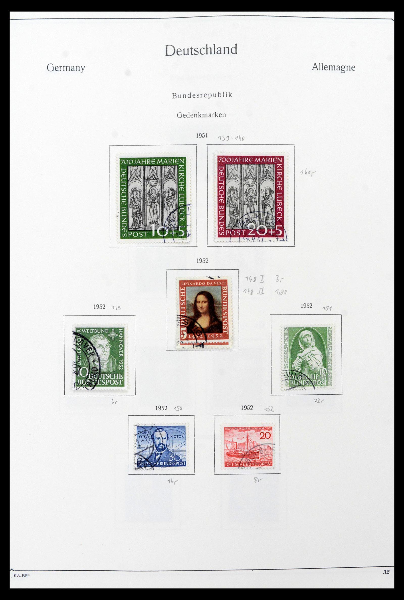 39148 0004 - Postzegelverzameling 39148 Bundespost 1949-1987.