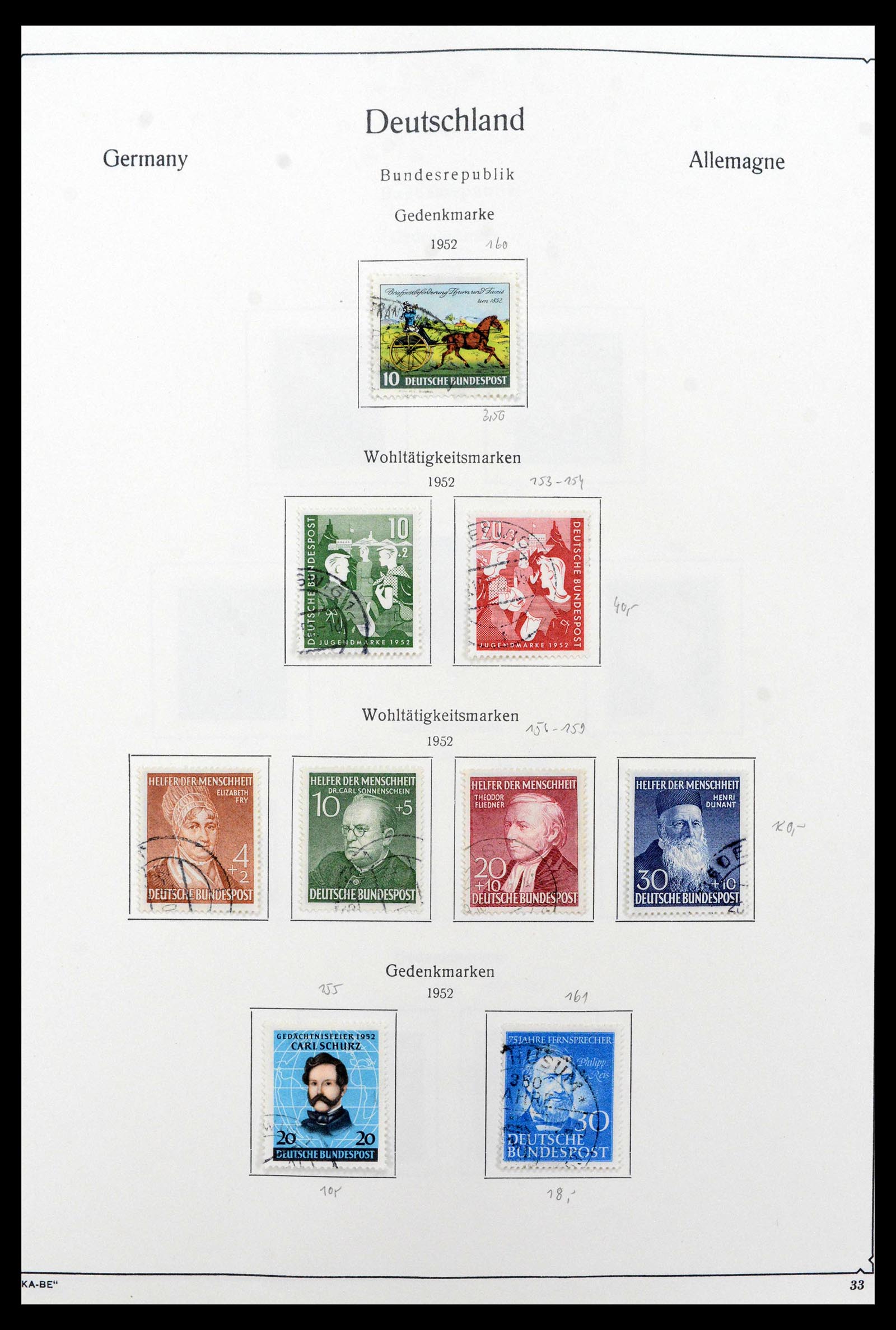 39148 0005 - Stamp collection 39148 Bundespost 1949-1987.