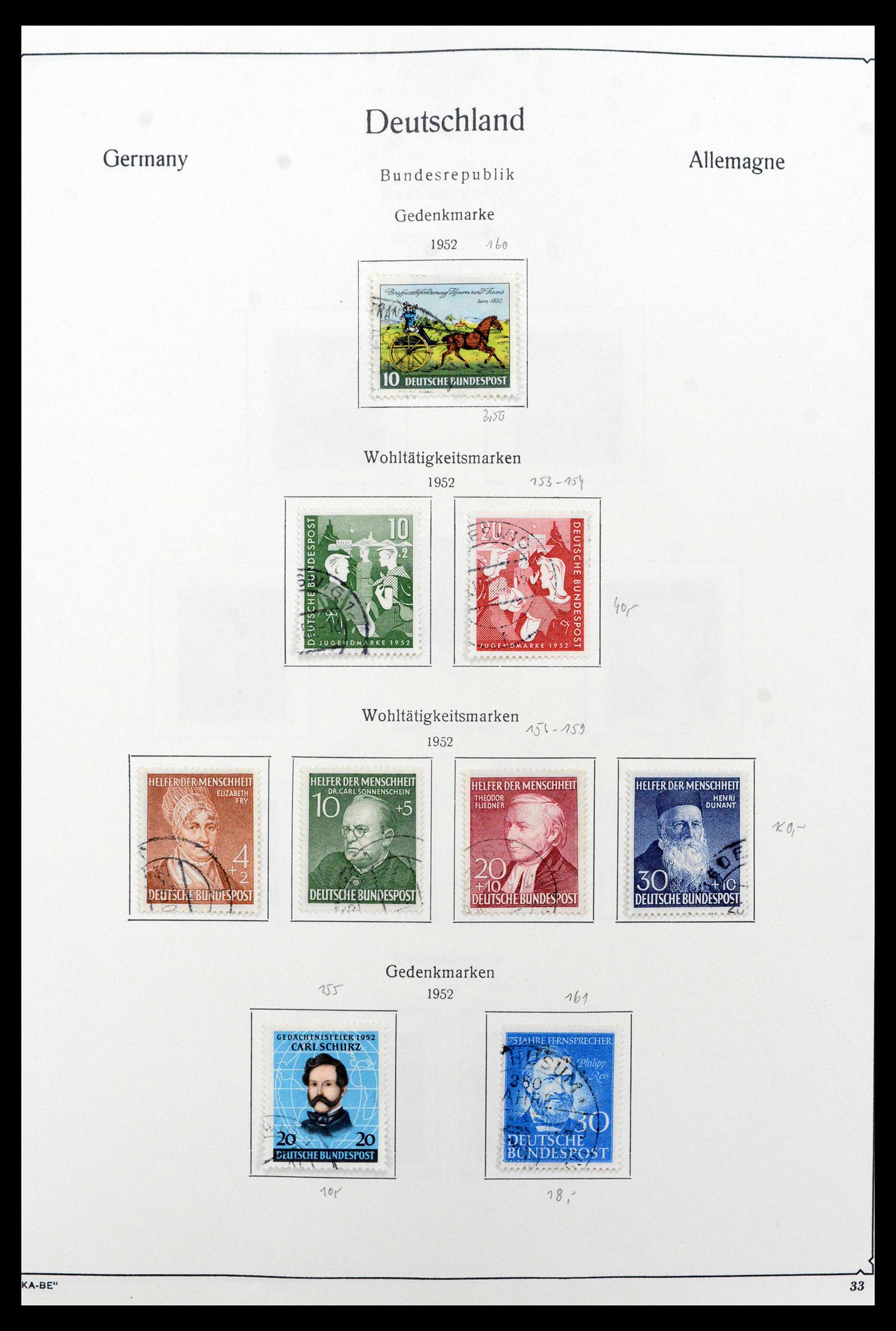 39148 0005 - Postzegelverzameling 39148 Bundespost 1949-1987.