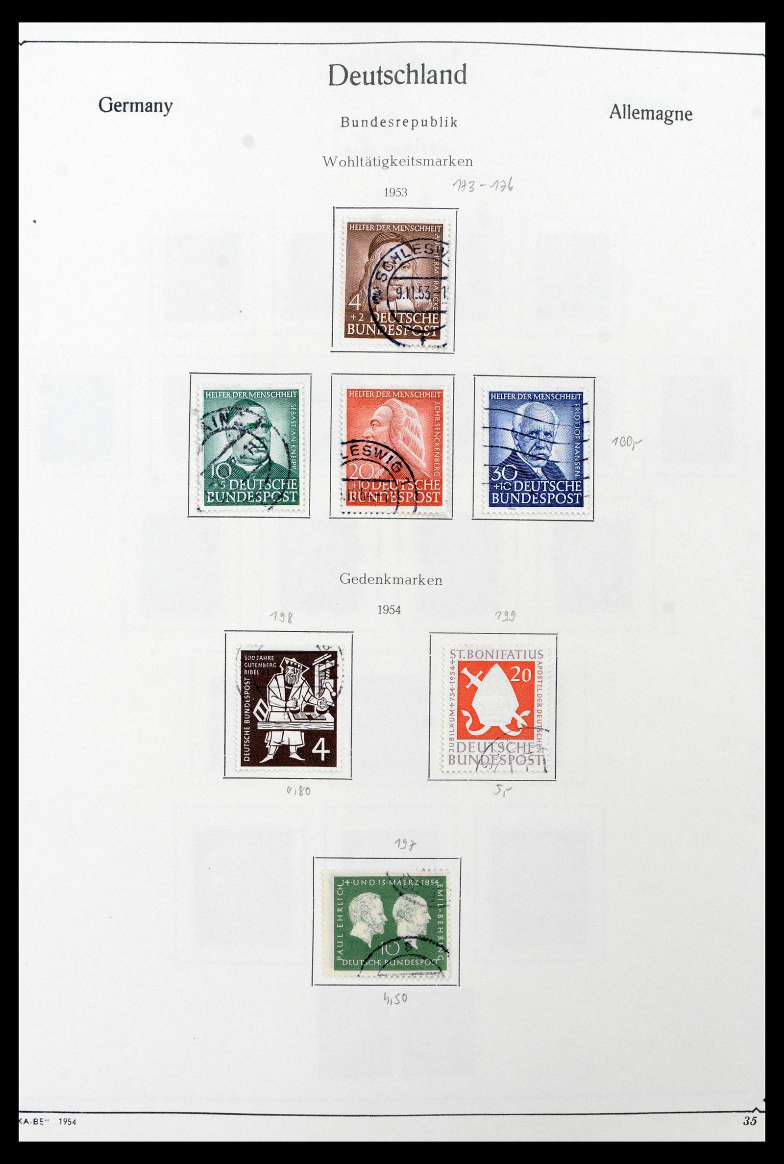 39148 0007 - Stamp collection 39148 Bundespost 1949-1987.