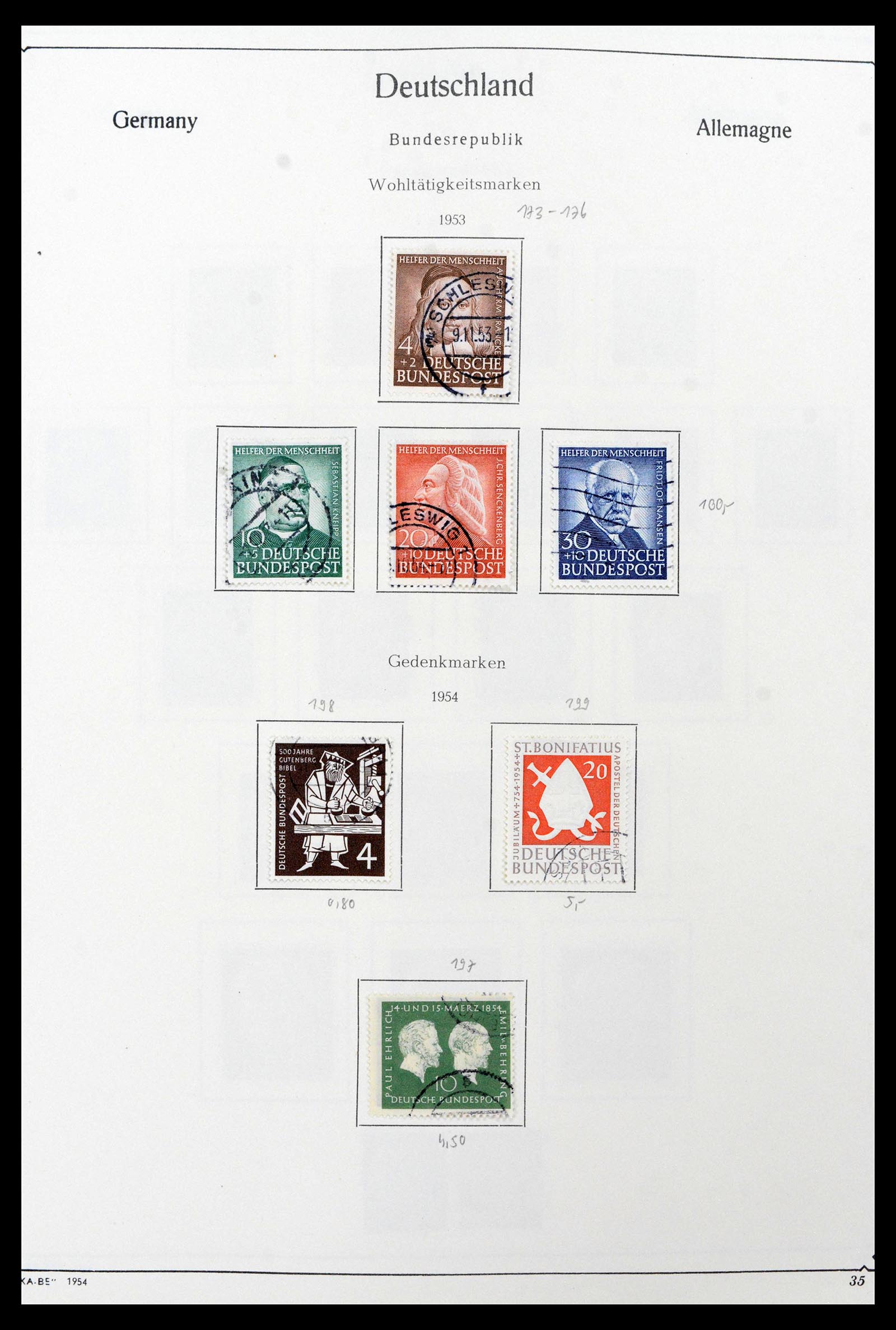 39148 0007 - Postzegelverzameling 39148 Bundespost 1949-1987.