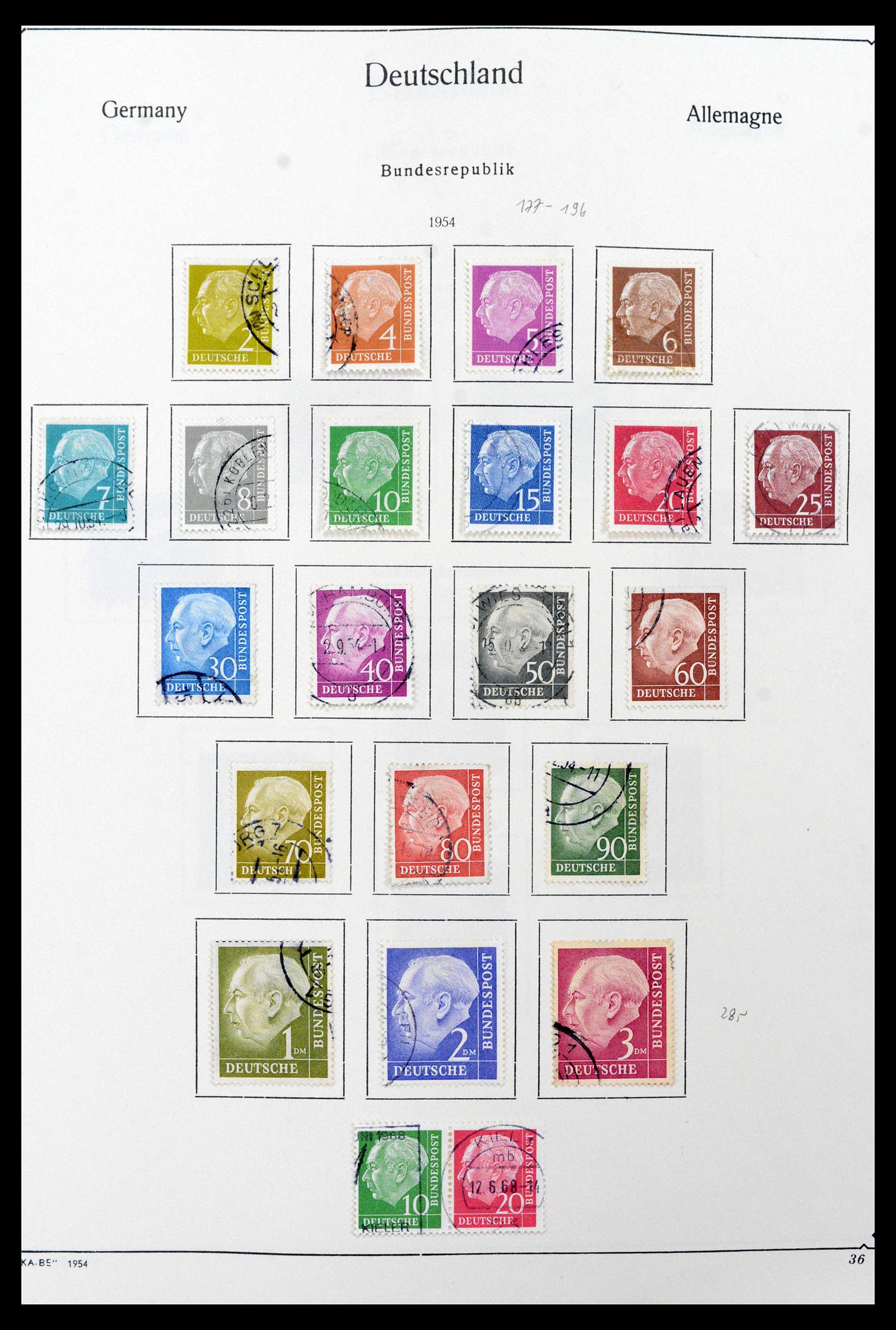 39148 0008 - Postzegelverzameling 39148 Bundespost 1949-1987.