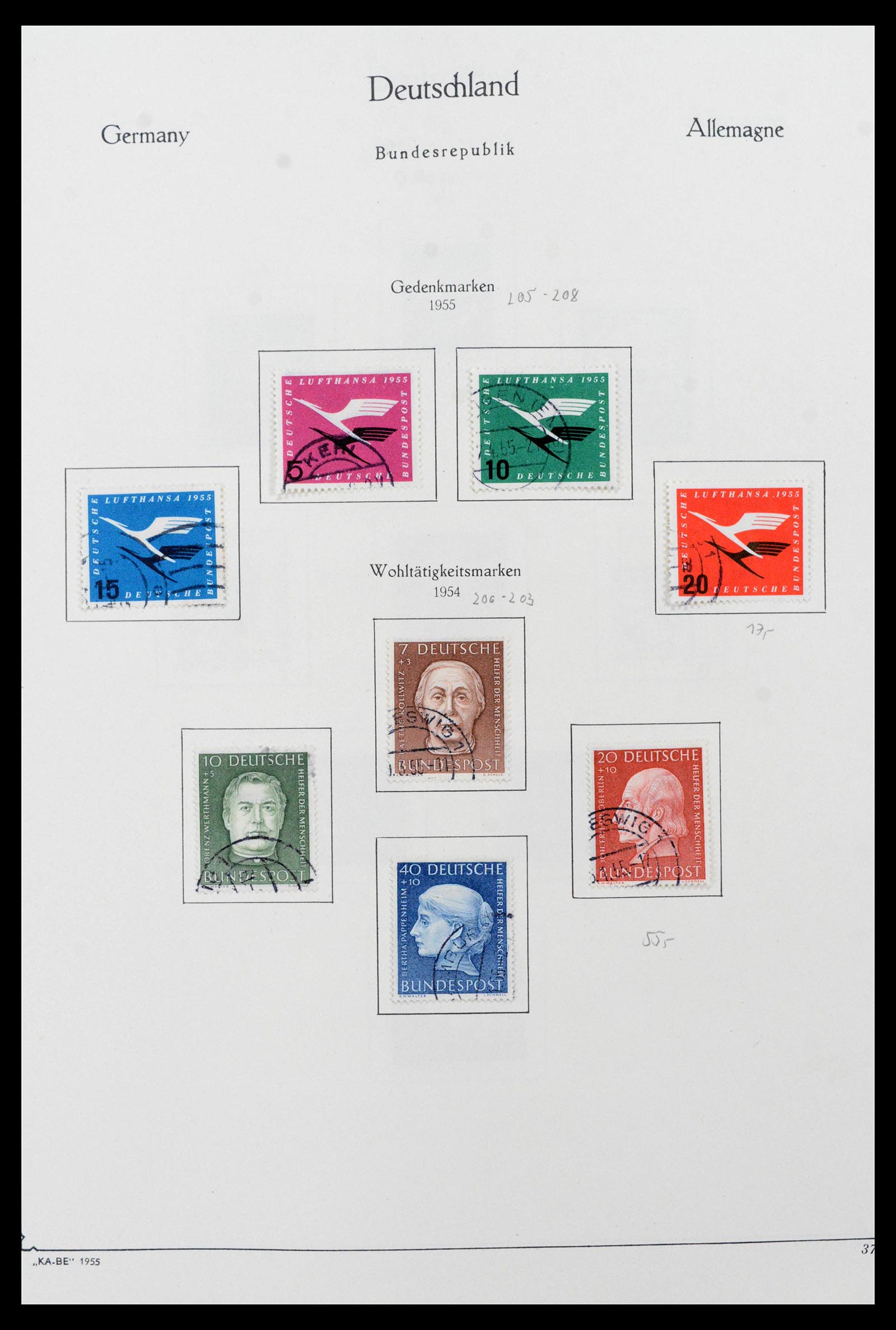 39148 0009 - Postzegelverzameling 39148 Bundespost 1949-1987.