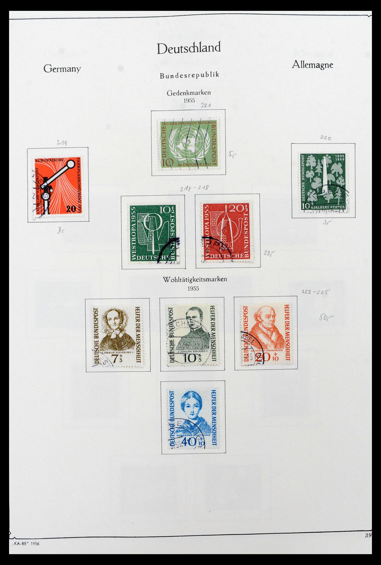 39148 0011 - Stamp collection 39148 Bundespost 1949-1987.