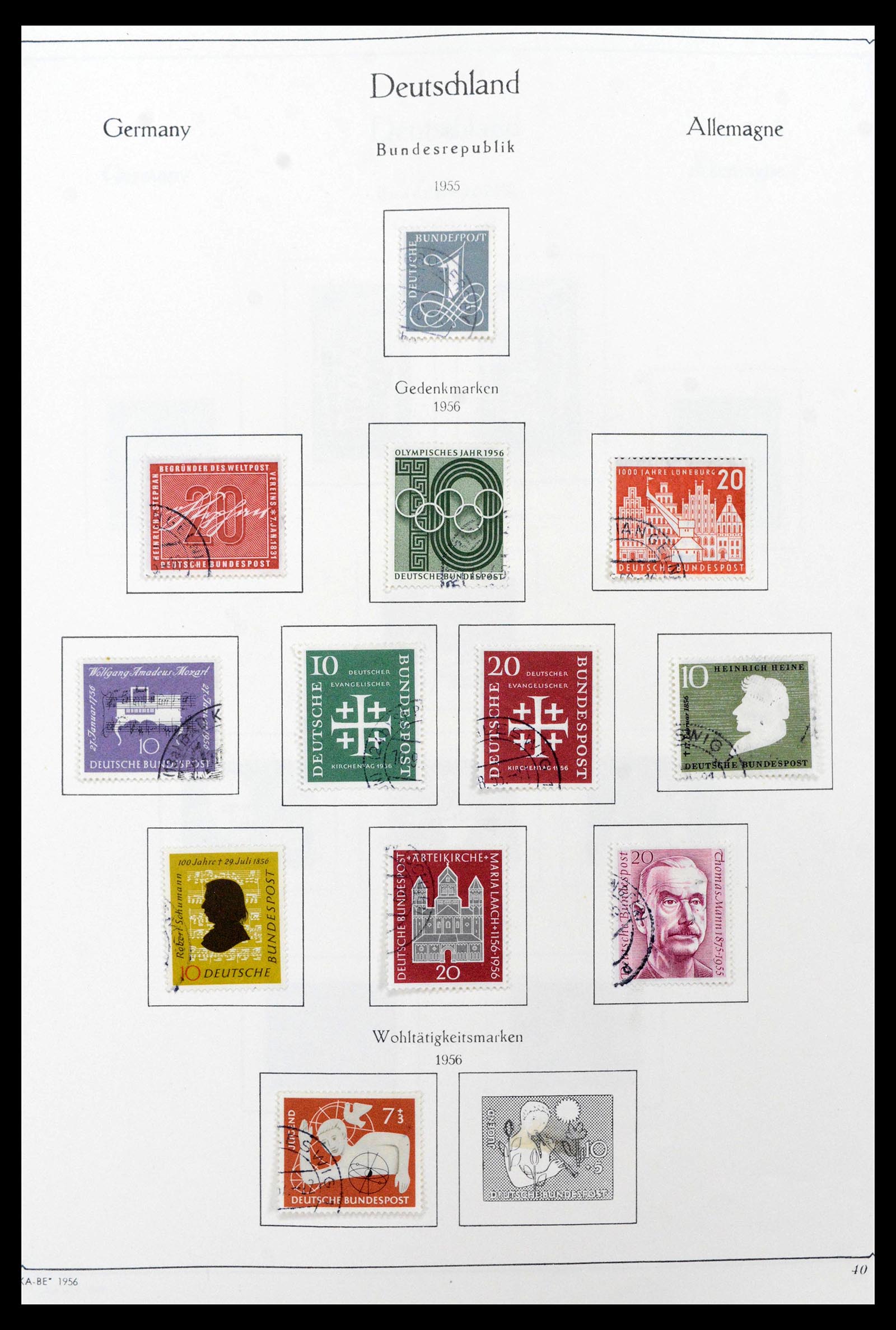 39148 0012 - Postzegelverzameling 39148 Bundespost 1949-1987.