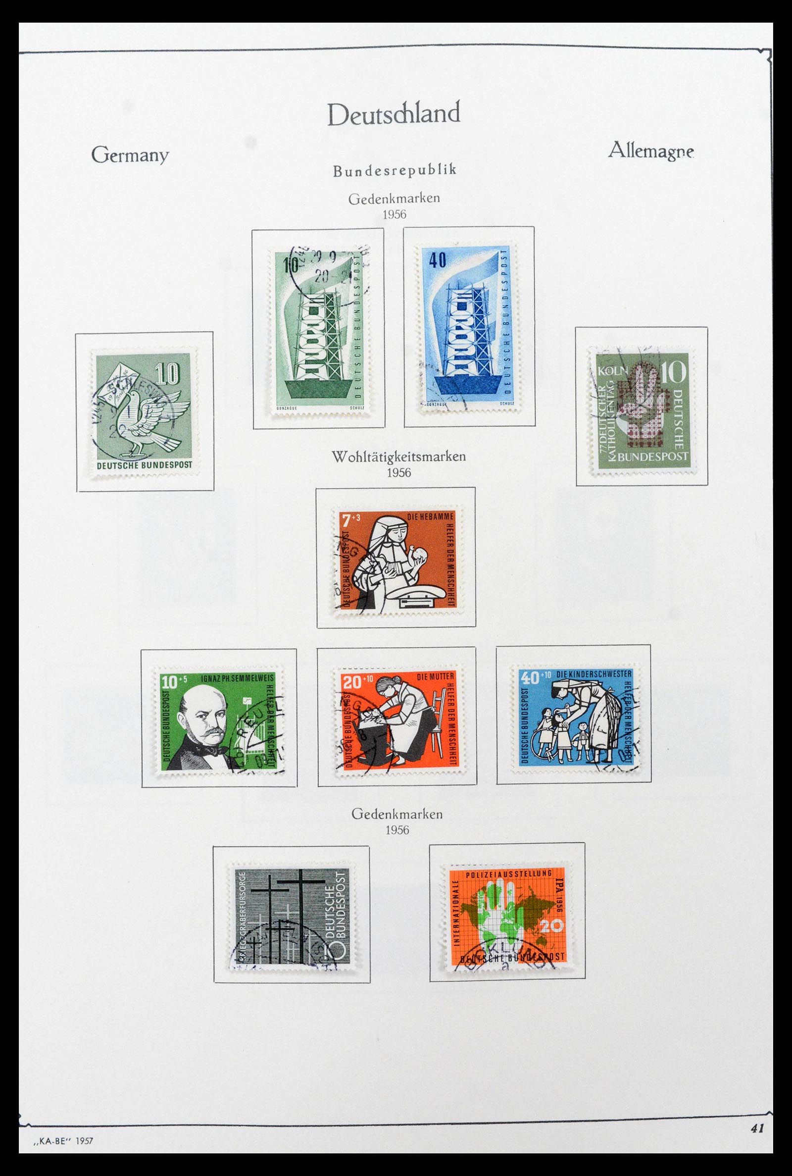 39148 0013 - Postzegelverzameling 39148 Bundespost 1949-1987.