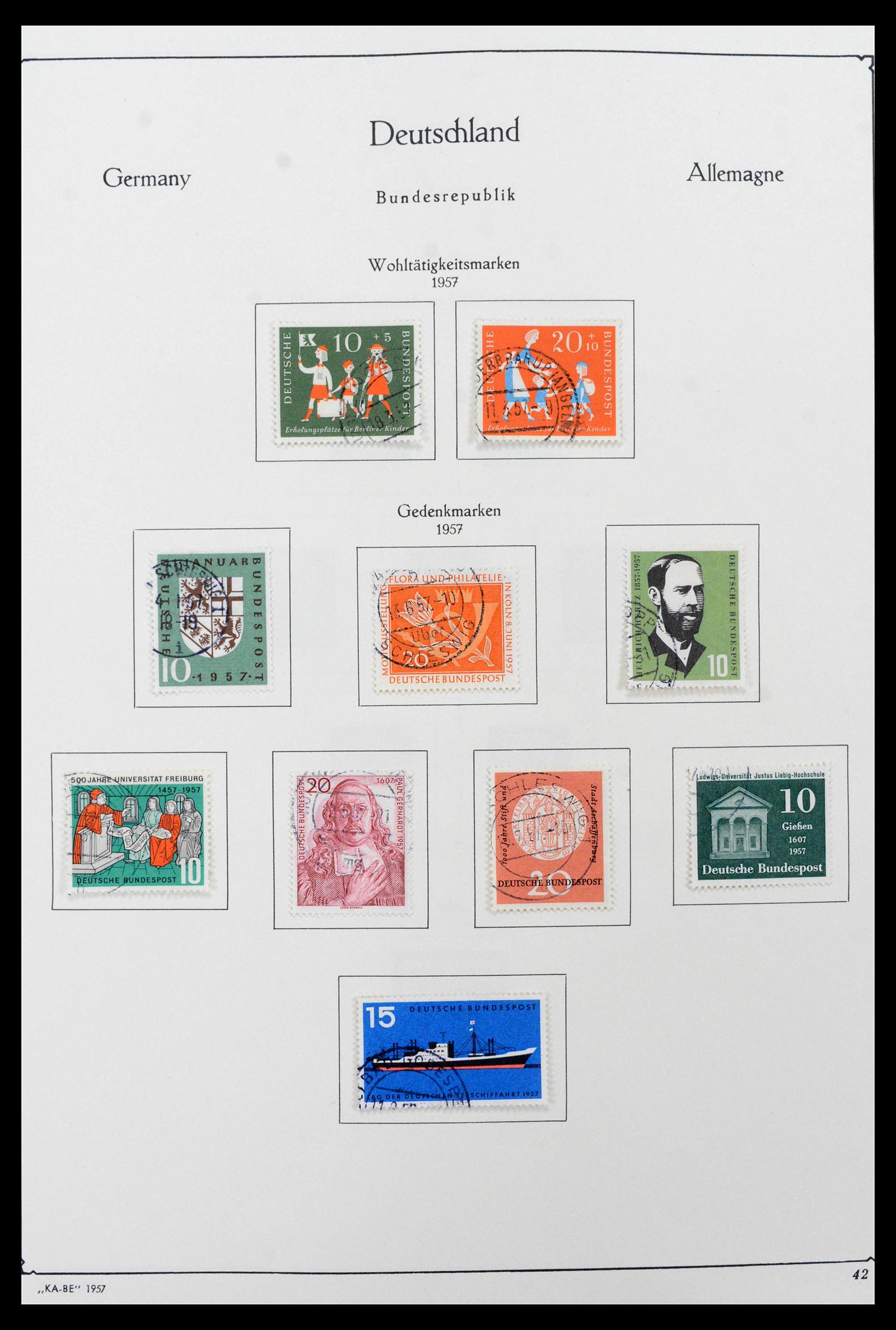 39148 0014 - Postzegelverzameling 39148 Bundespost 1949-1987.