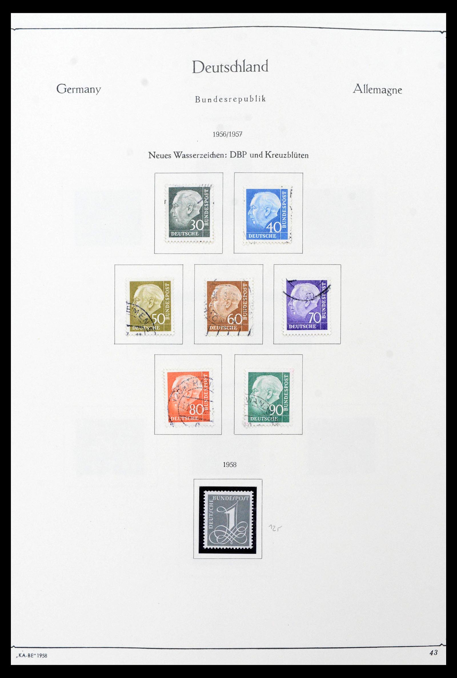 39148 0015 - Stamp collection 39148 Bundespost 1949-1987.