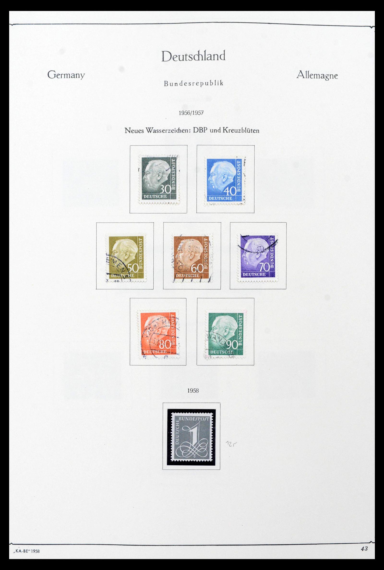 39148 0015 - Postzegelverzameling 39148 Bundespost 1949-1987.