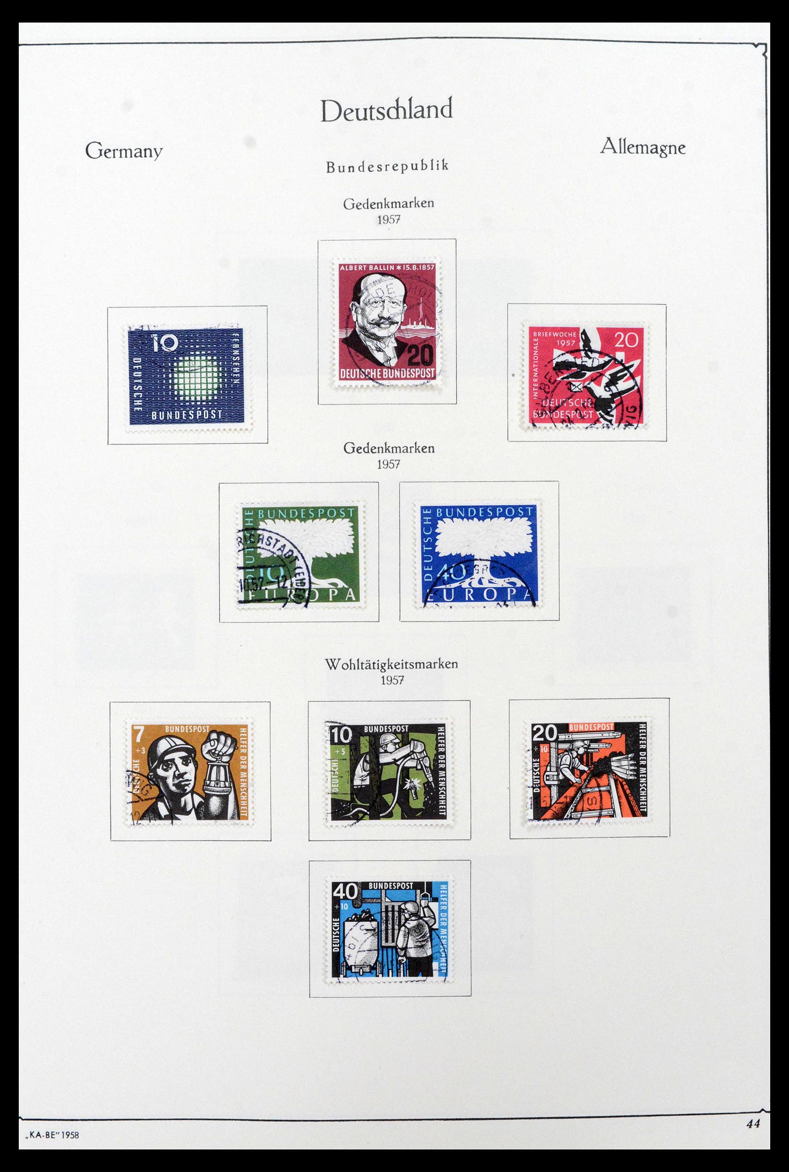39148 0016 - Stamp collection 39148 Bundespost 1949-1987.