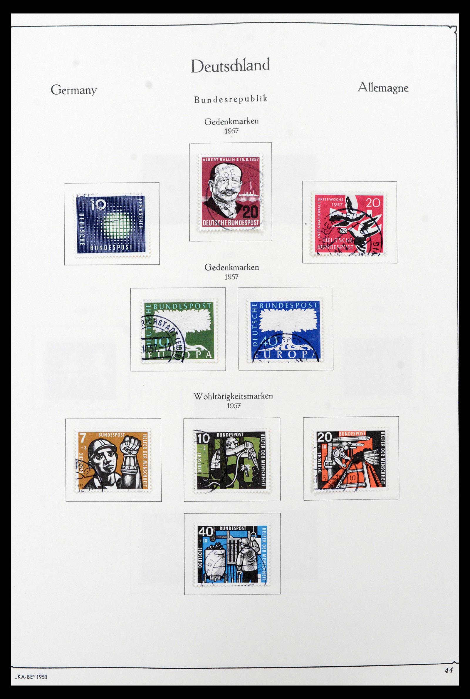 39148 0016 - Postzegelverzameling 39148 Bundespost 1949-1987.