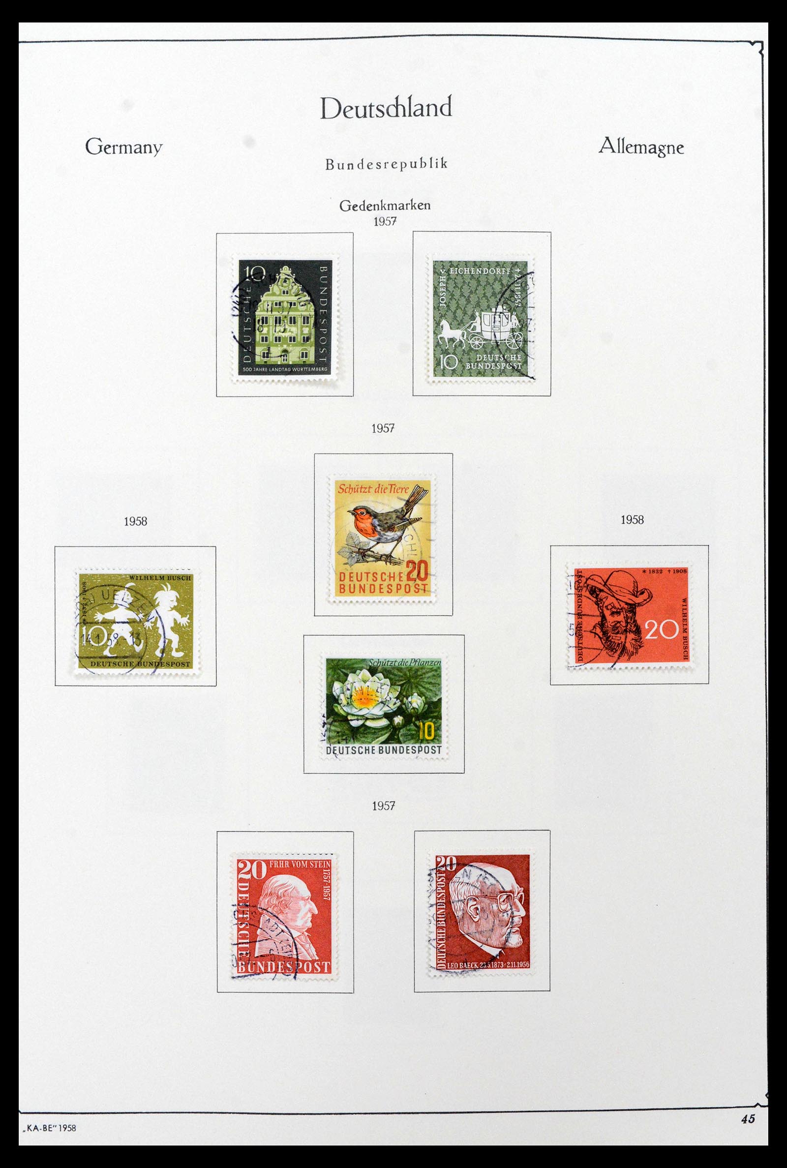 39148 0017 - Postzegelverzameling 39148 Bundespost 1949-1987.