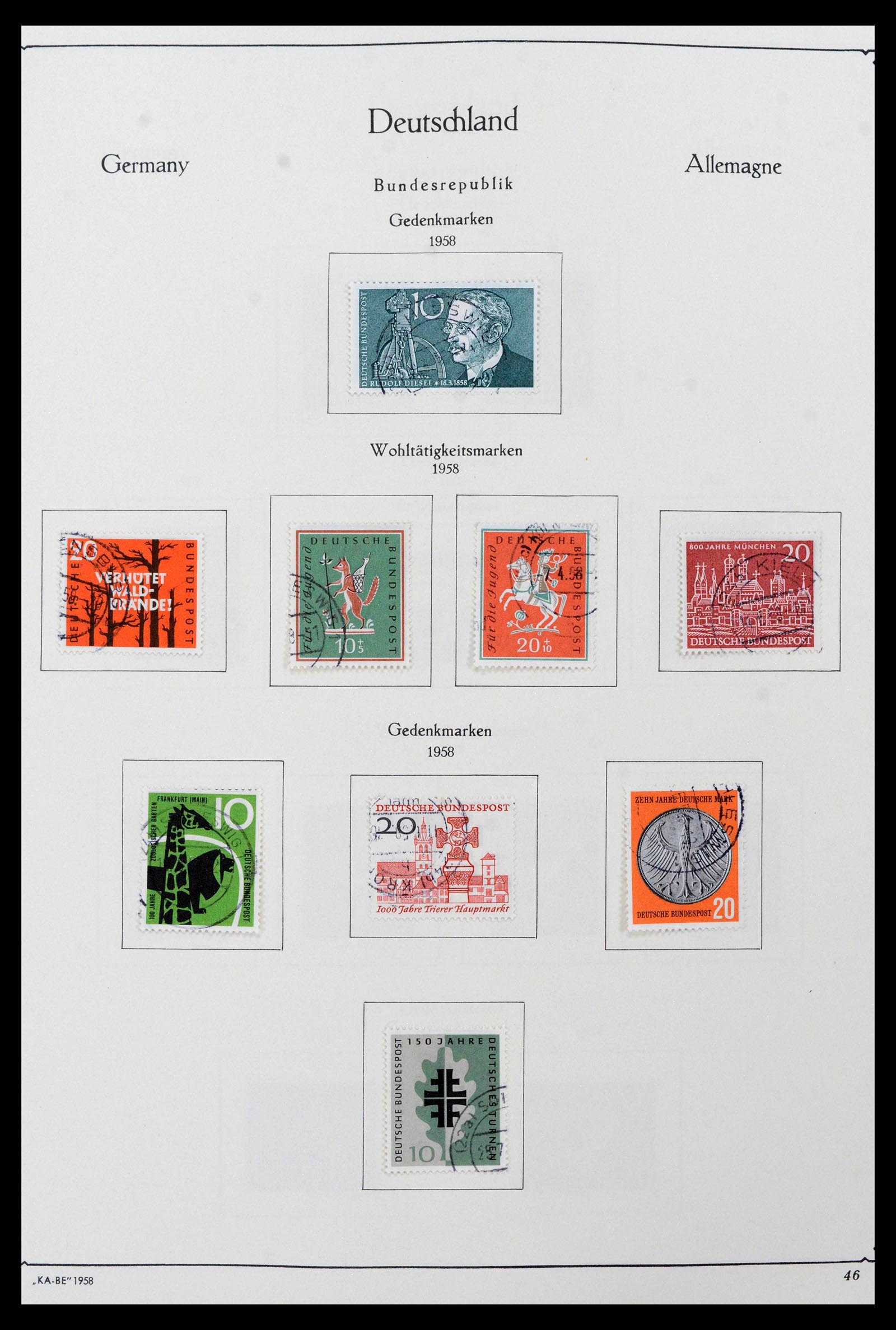 39148 0018 - Postzegelverzameling 39148 Bundespost 1949-1987.