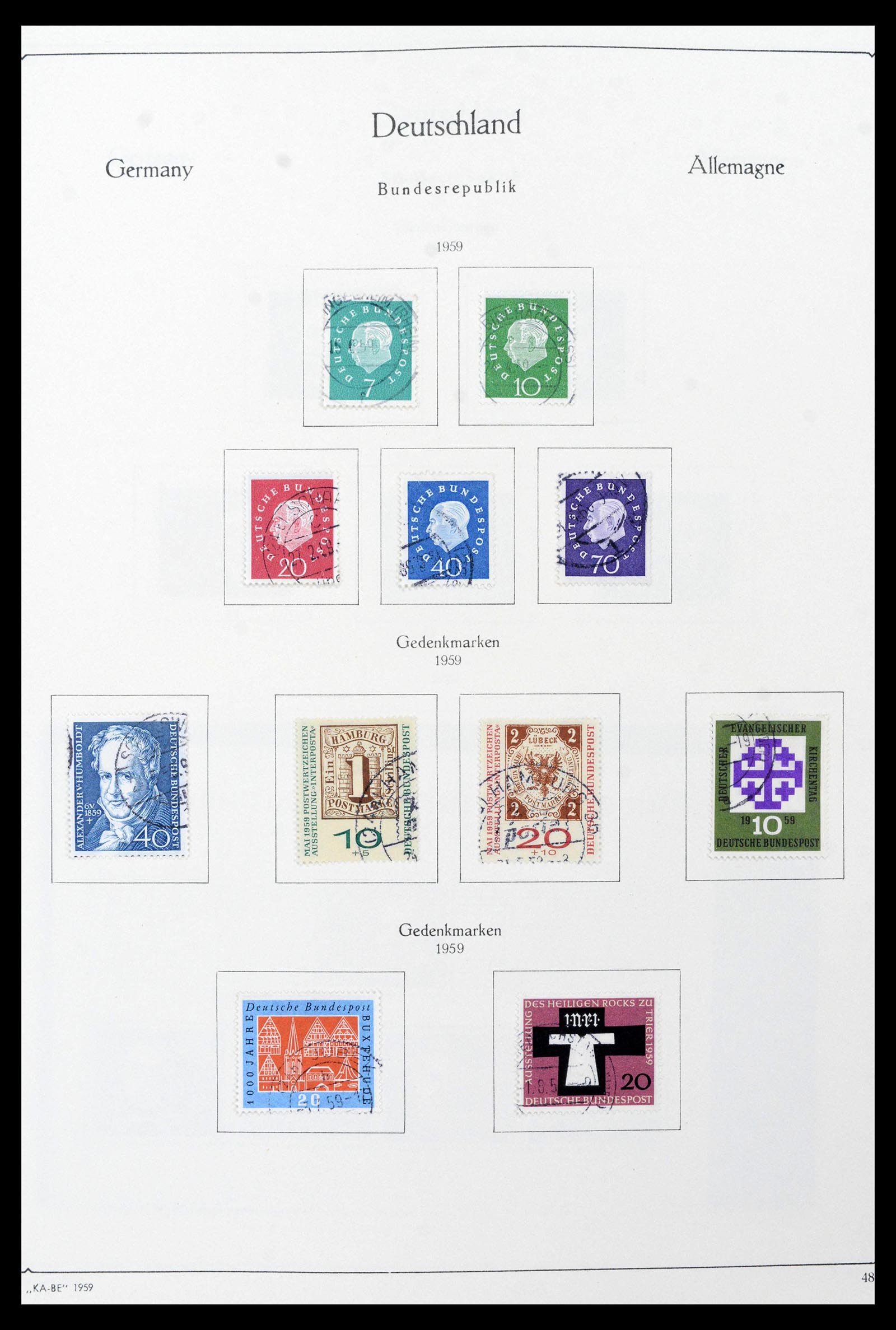 39148 0020 - Stamp collection 39148 Bundespost 1949-1987.